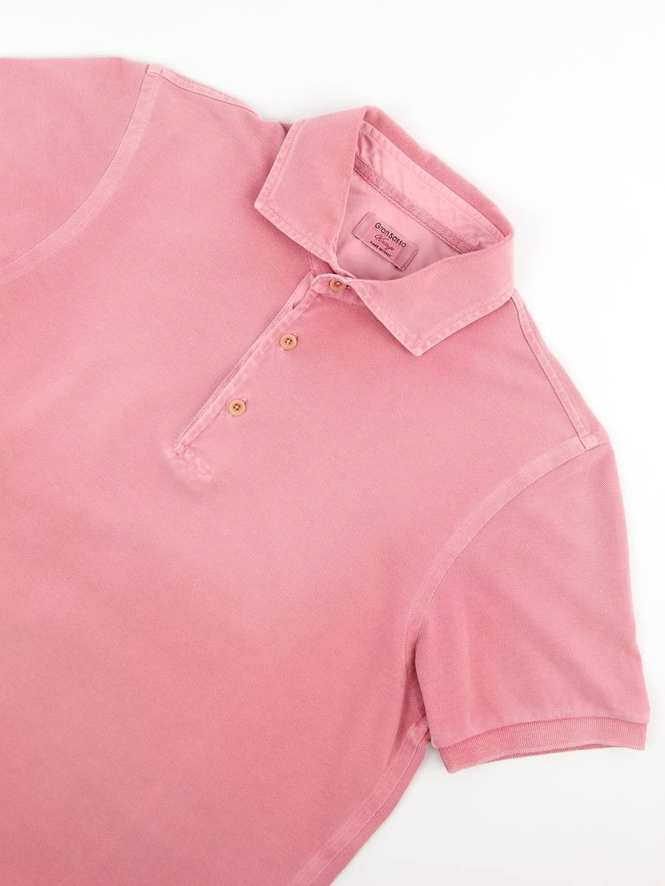 Gran Sasso GRAN SASSO Cotton pink polo shirt Size US M / EU 48-50 / 2 - 6 Thumbnail