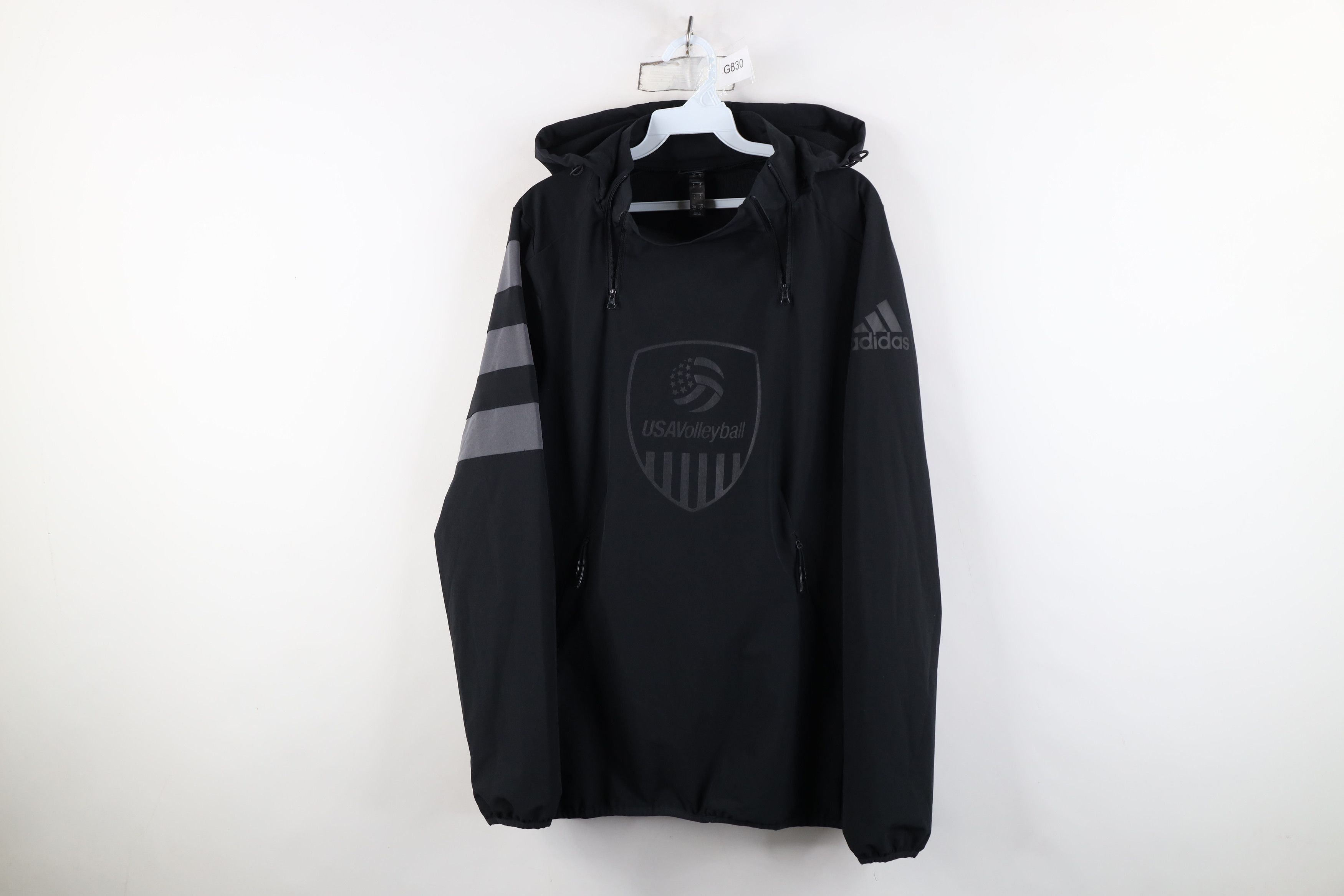 Adidas Adidas Team Issued USA Volleyball Hooded Pullover Jacket Size US S / EU 44-46 / 1 - 1 Thumbnail