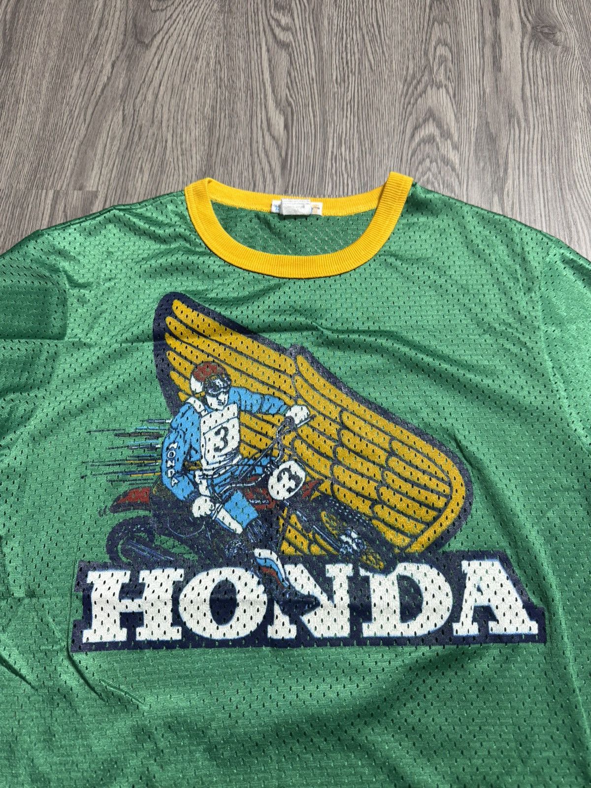 Japanese Brand 1990s Vintage Honda Racing Team Sport Tshirt Size US S / EU 44-46 / 1 - 2 Thumbnail