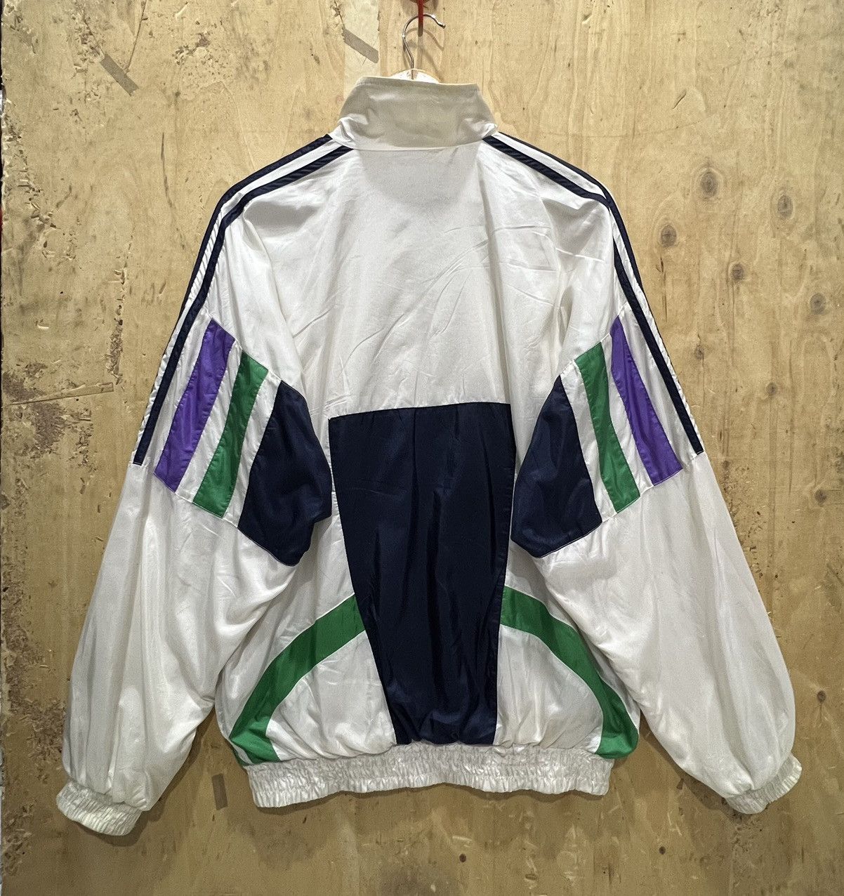Adidas × Vintage Vintage Adidas Windbrecker Size US L / EU 52-54 / 3 - 3 Thumbnail