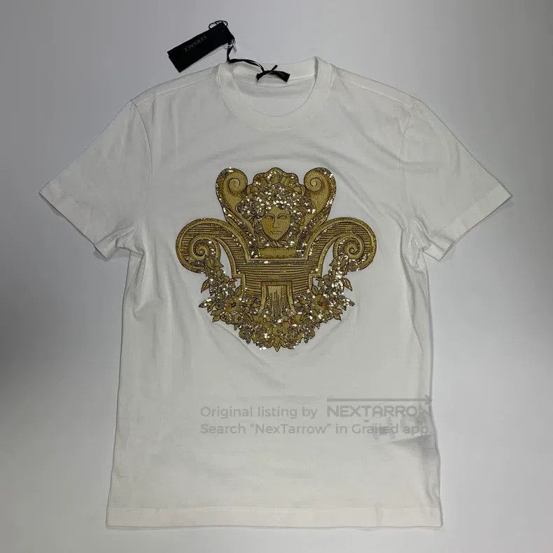 Versace Versace Big logo white short-sleeved T-shirt Size US XS / EU 42 / 0 - 1 Thumbnail