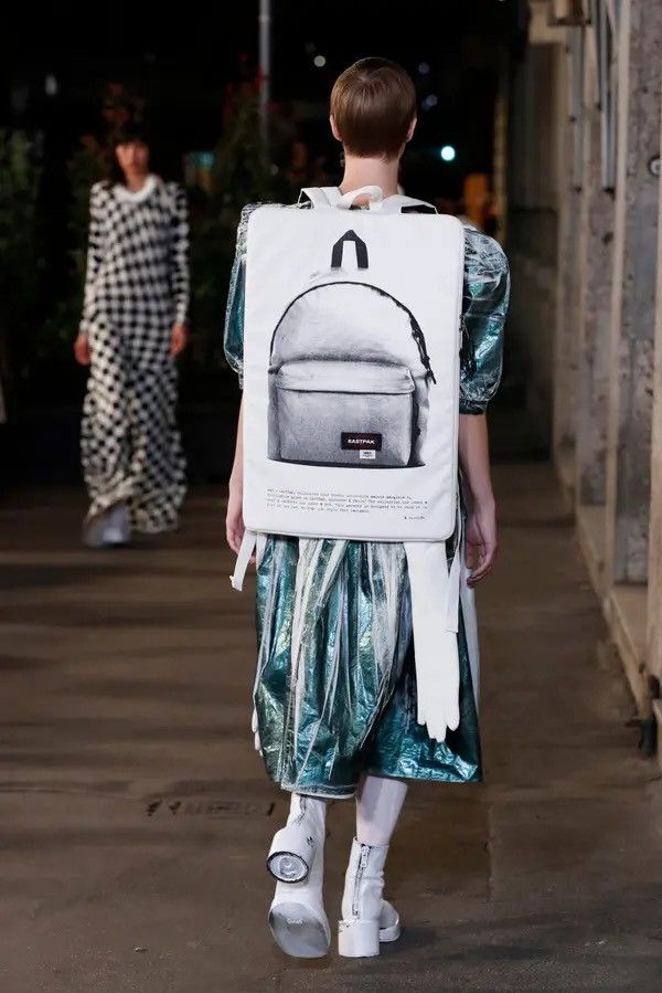 image of Eastpak X Mm6(Maison Margiela) Poster Bag in White, Men's