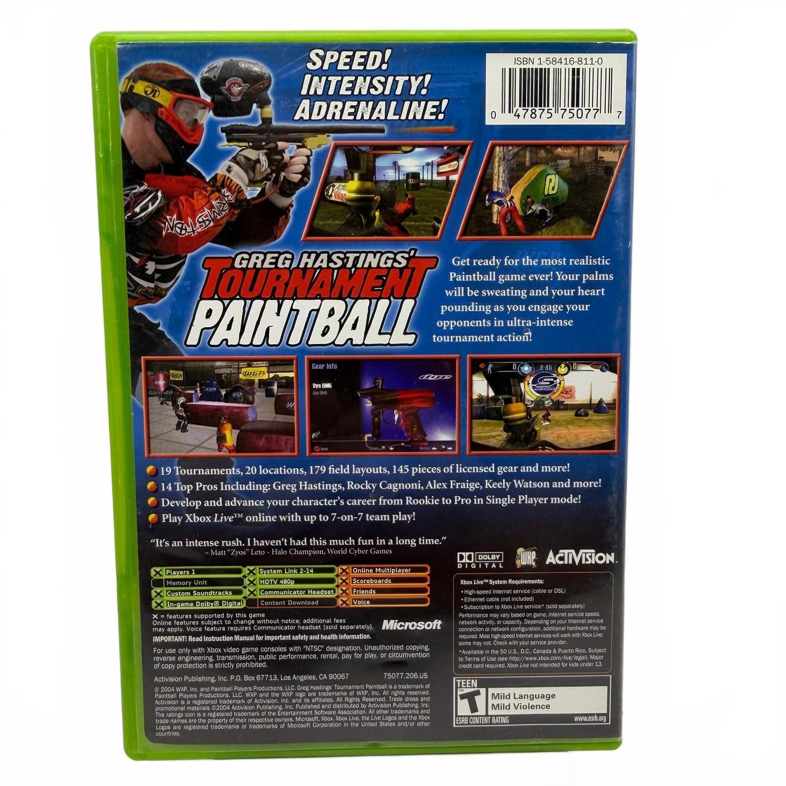 Microsoft Xbox Video Game - Greg Hastings Tournament Paintball (2004) Size ONE SIZE - 2 Thumbnail