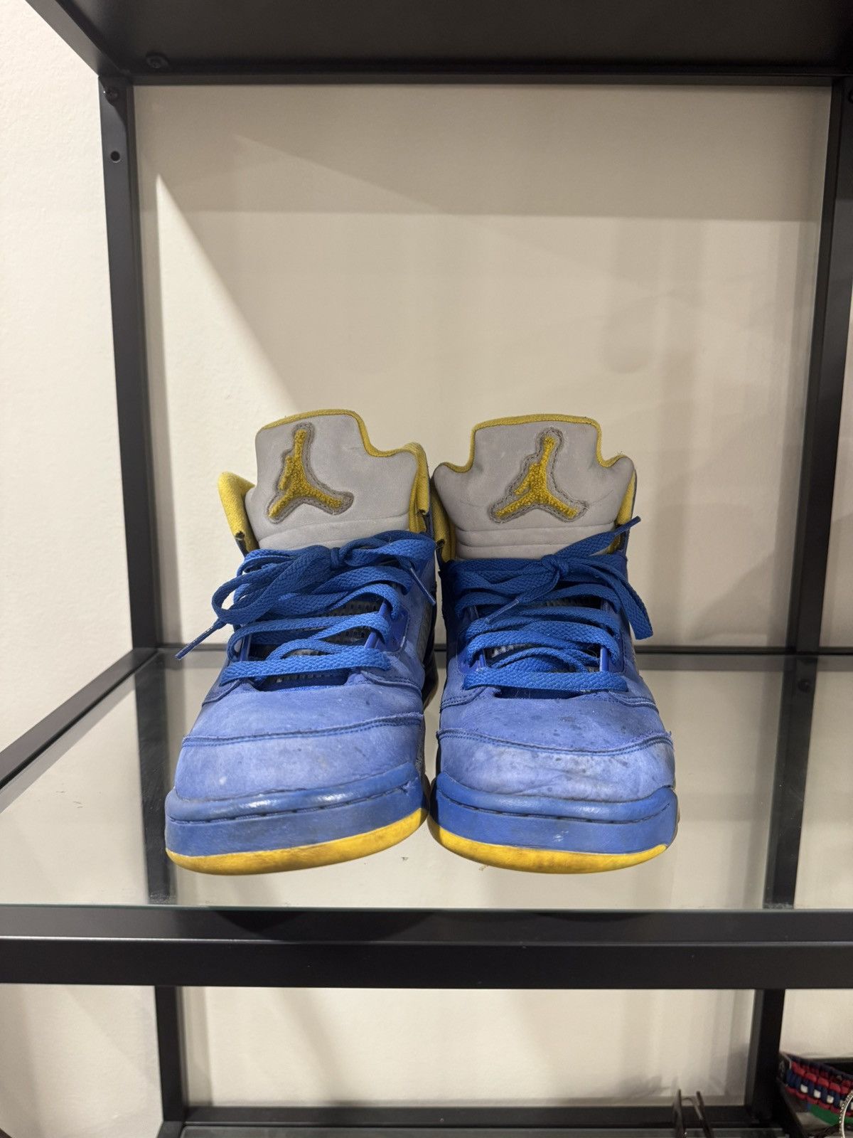 Jordan Brand Nike Air Jordan 5 Laney Varsity Royal JSP Blue Yellow Size US 8 / EU 41 - 3 Thumbnail