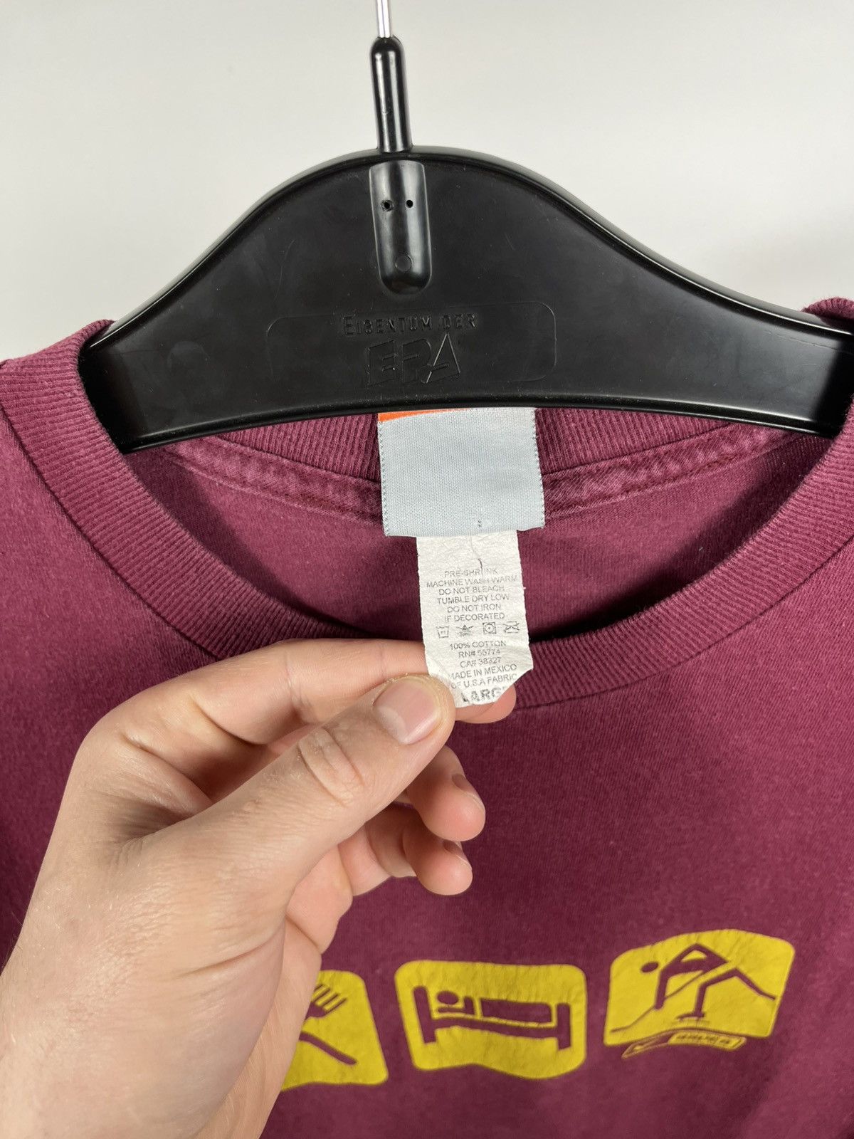 Nike Vintage Nike Bauer Graphic T Shirt Burgundy Hockey Tee L Size US L / EU 52-54 / 3 - 6 Thumbnail