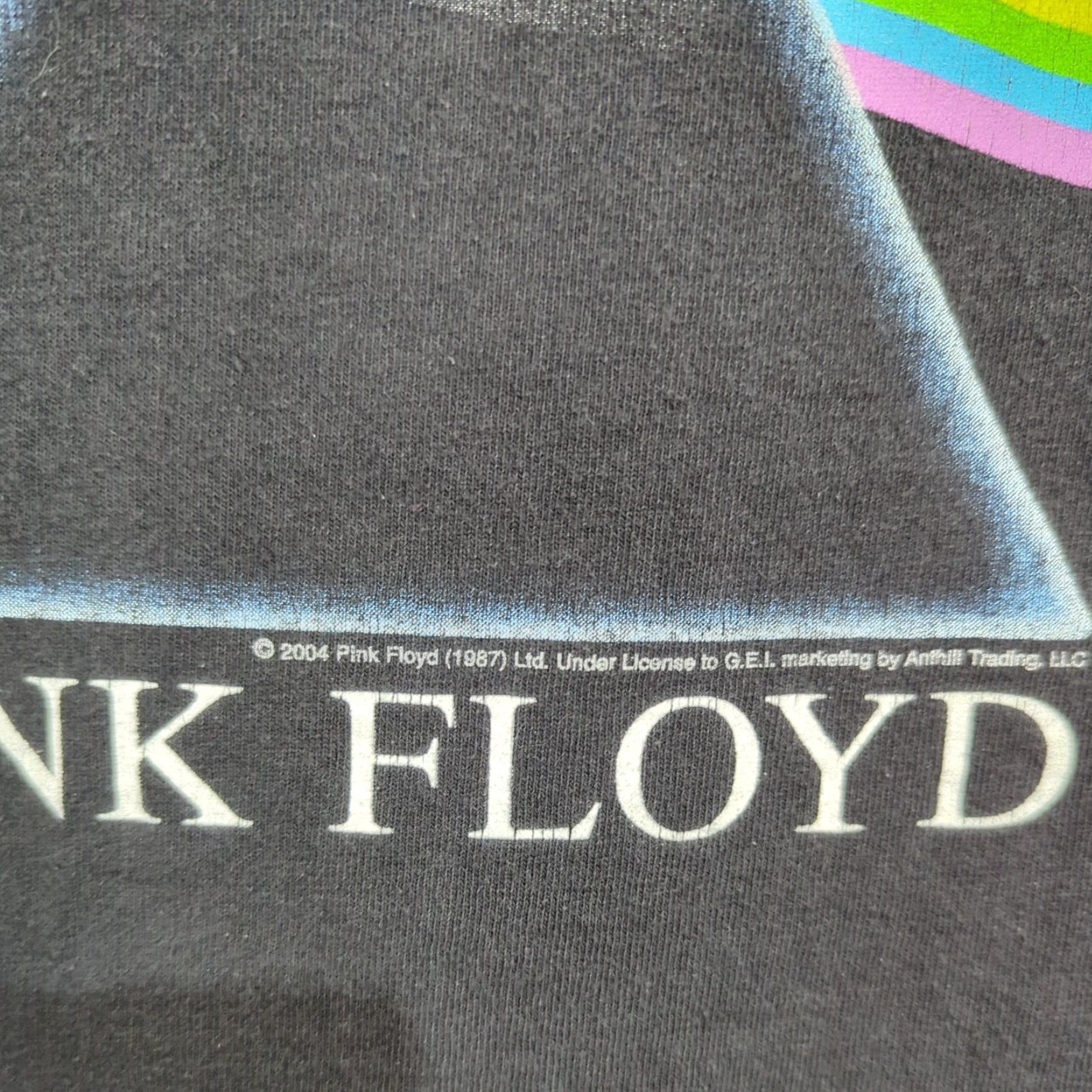 Vintage VINTAGE Pink Floyd Dark Side of the Moon T Shirt XL Black Crew Neck Short Sleeve Graphic 80s Music Mens Size US XL / EU 56 / 4 - 7 Thumbnail