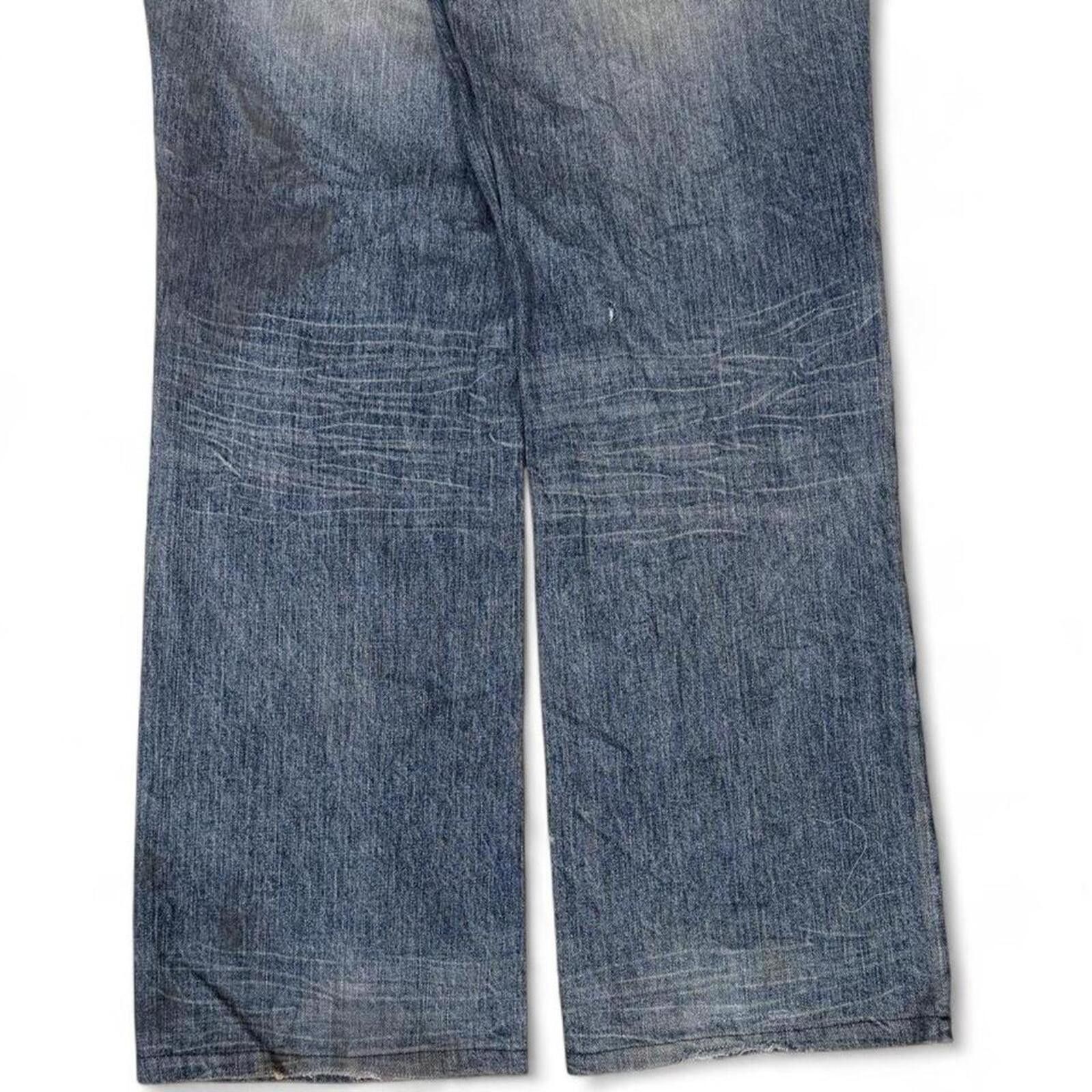 True Religion JAPANESE VINTAGE BIG TRAIN OSAKA BOOTCUT STYLE DENIM JEANS Size US 32 / EU 48 - 6 Thumbnail