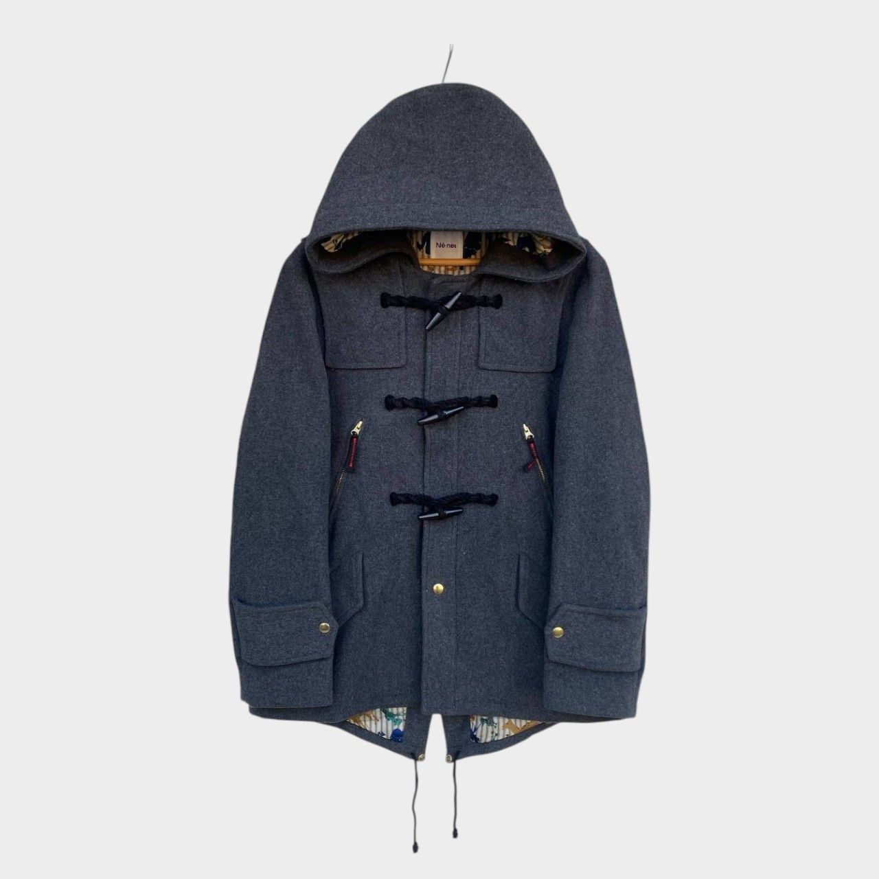 Ne-Net Né-net Issey Miyake Japan Designer Wool Toggle Duffle Coat Size US M / EU 48-50 / 2 - 8 Thumbnail