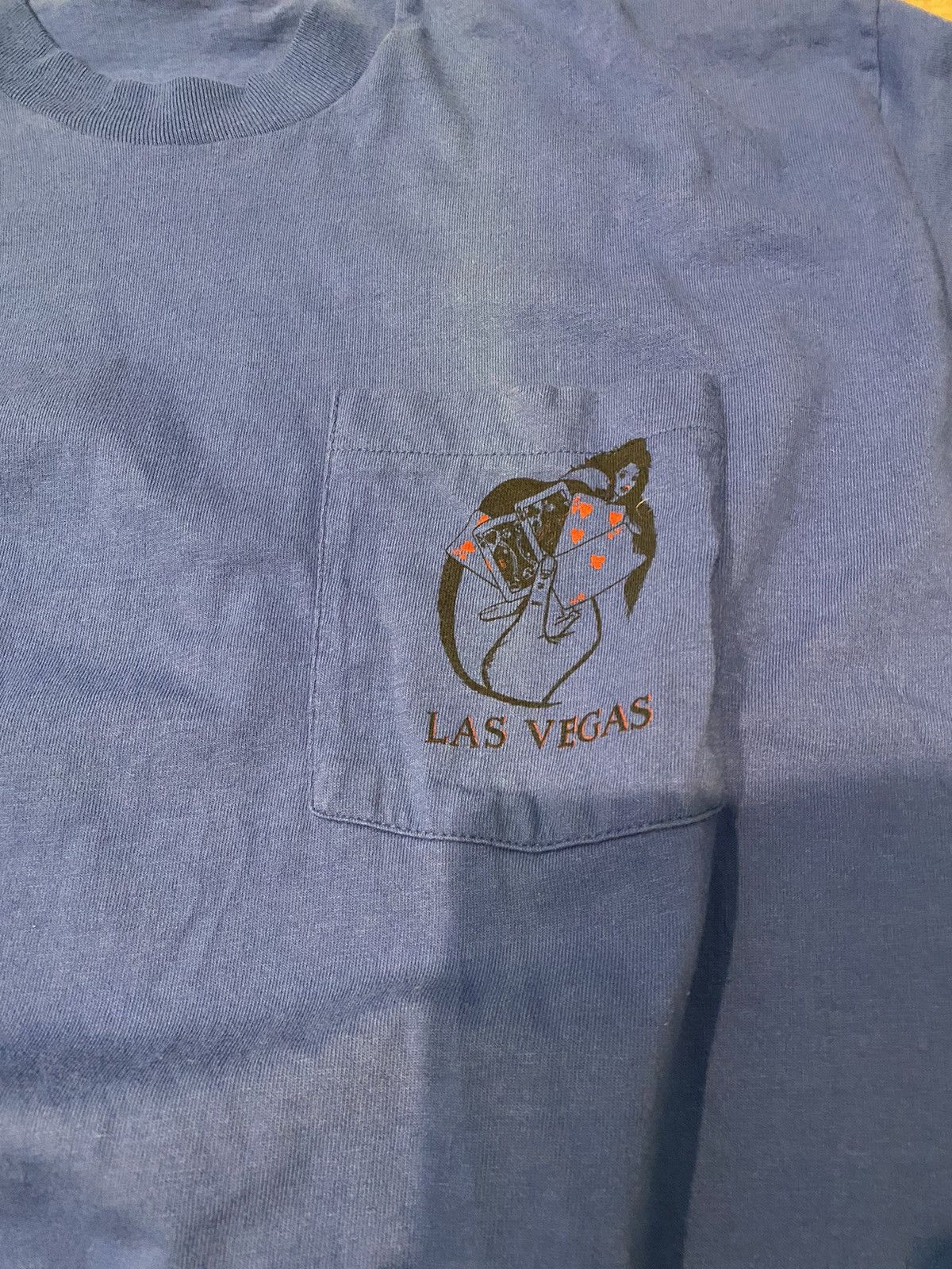 Band Tees × Vintage Vintage 1980’s Las Vegas casino shirt poker black Jack Size US XL / EU 56 / 4 - 3 Thumbnail