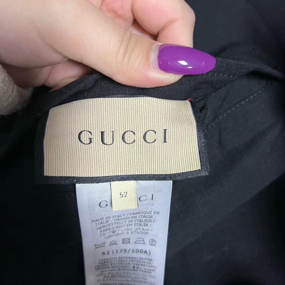 Gucci gucci black logo zip-up long sleeve jacket Size US L / EU 52-54 / 3 - 3 Thumbnail