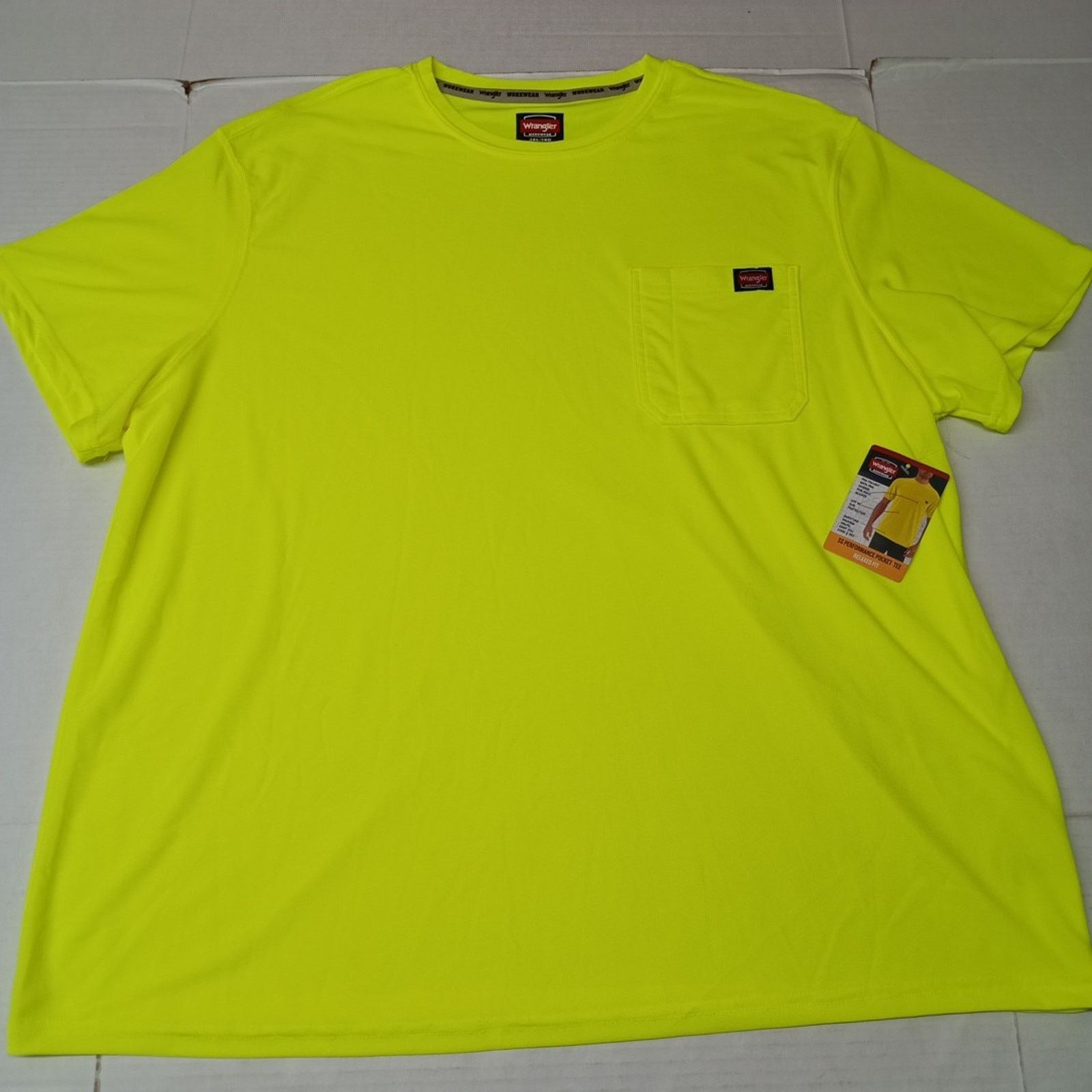 Wrangler Wrangler Workwear Pocket Tee Men Size 3XL Yellow Relaxed Fit Size US XXL / EU 58 / 5 - 1 Thumbnail