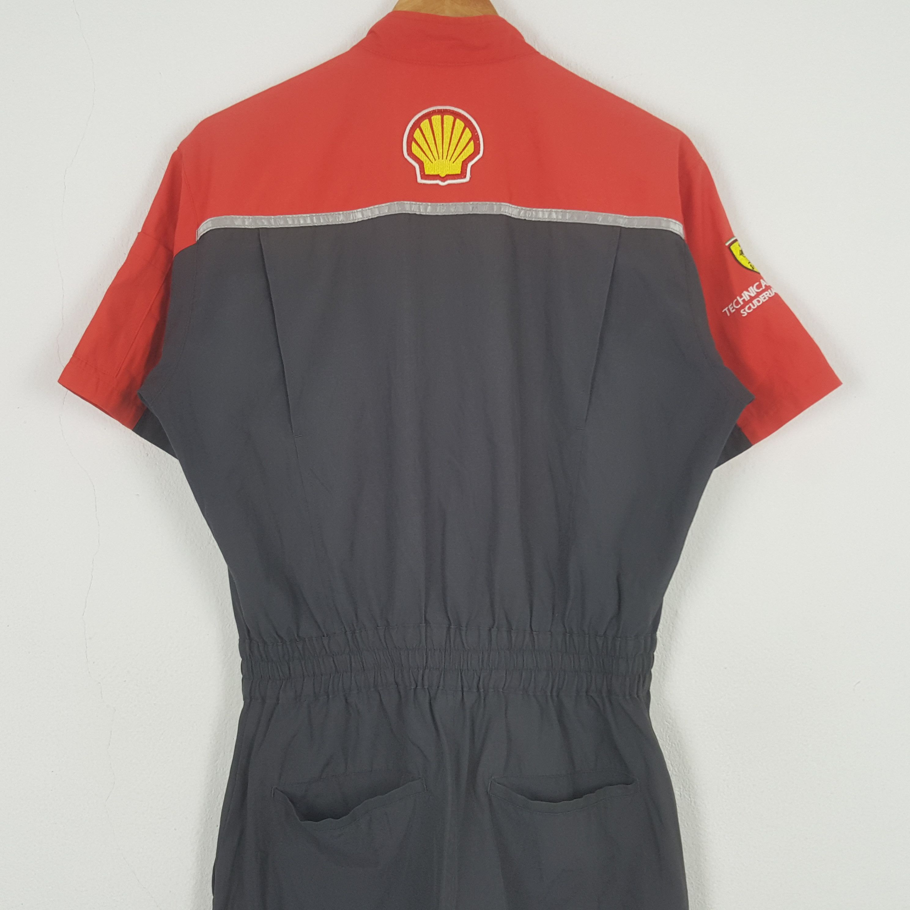 Ferrari Vintage Shell Helix Formula 1 Racing Coverall Jacket C296N16 Size US M / EU 48-50 / 2 - 7 Thumbnail
