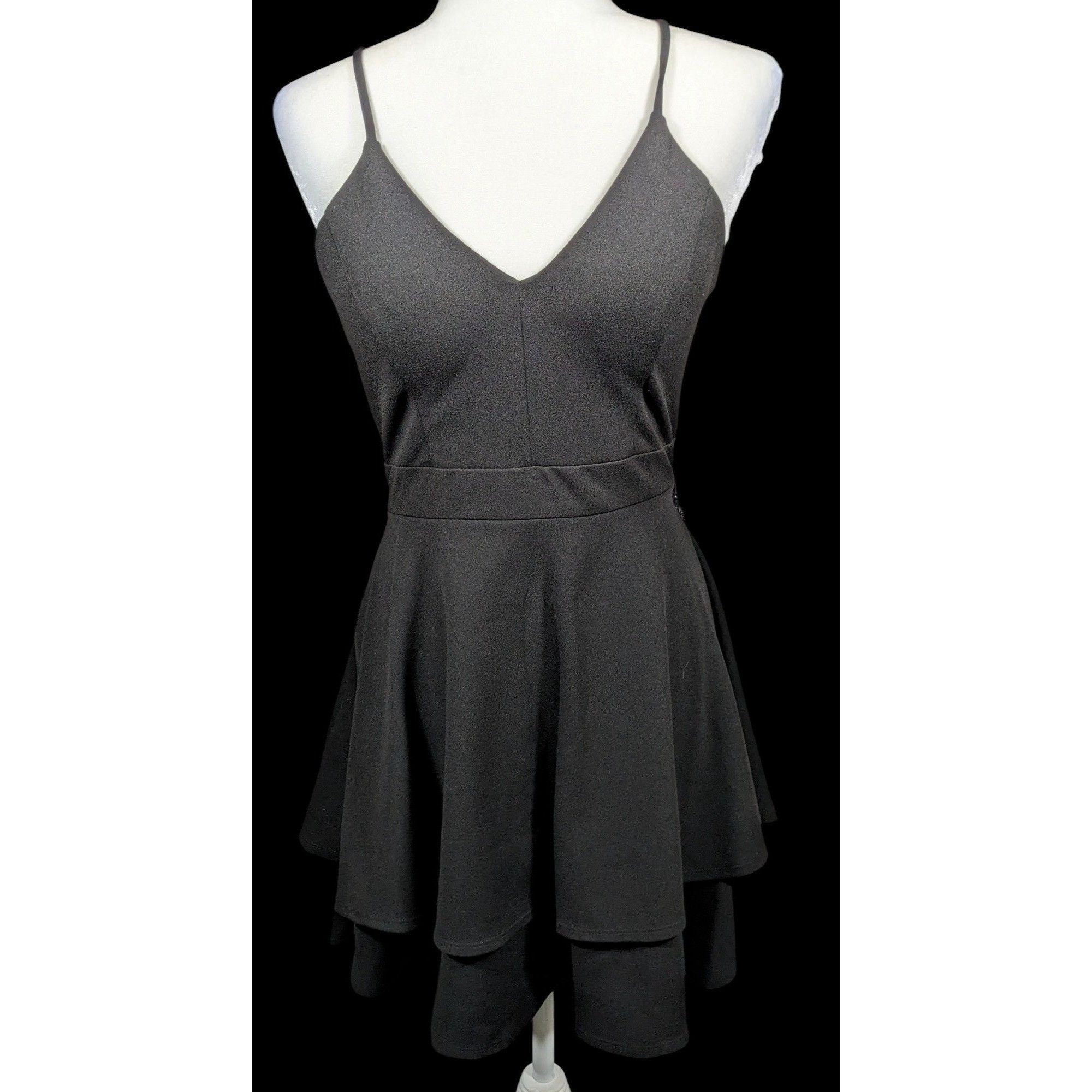 Other B. Darlin Y2K Gothic Lace Back Fit And Flare Mini Dress Size Size L / US 10 / IT 46 - 6 Thumbnail