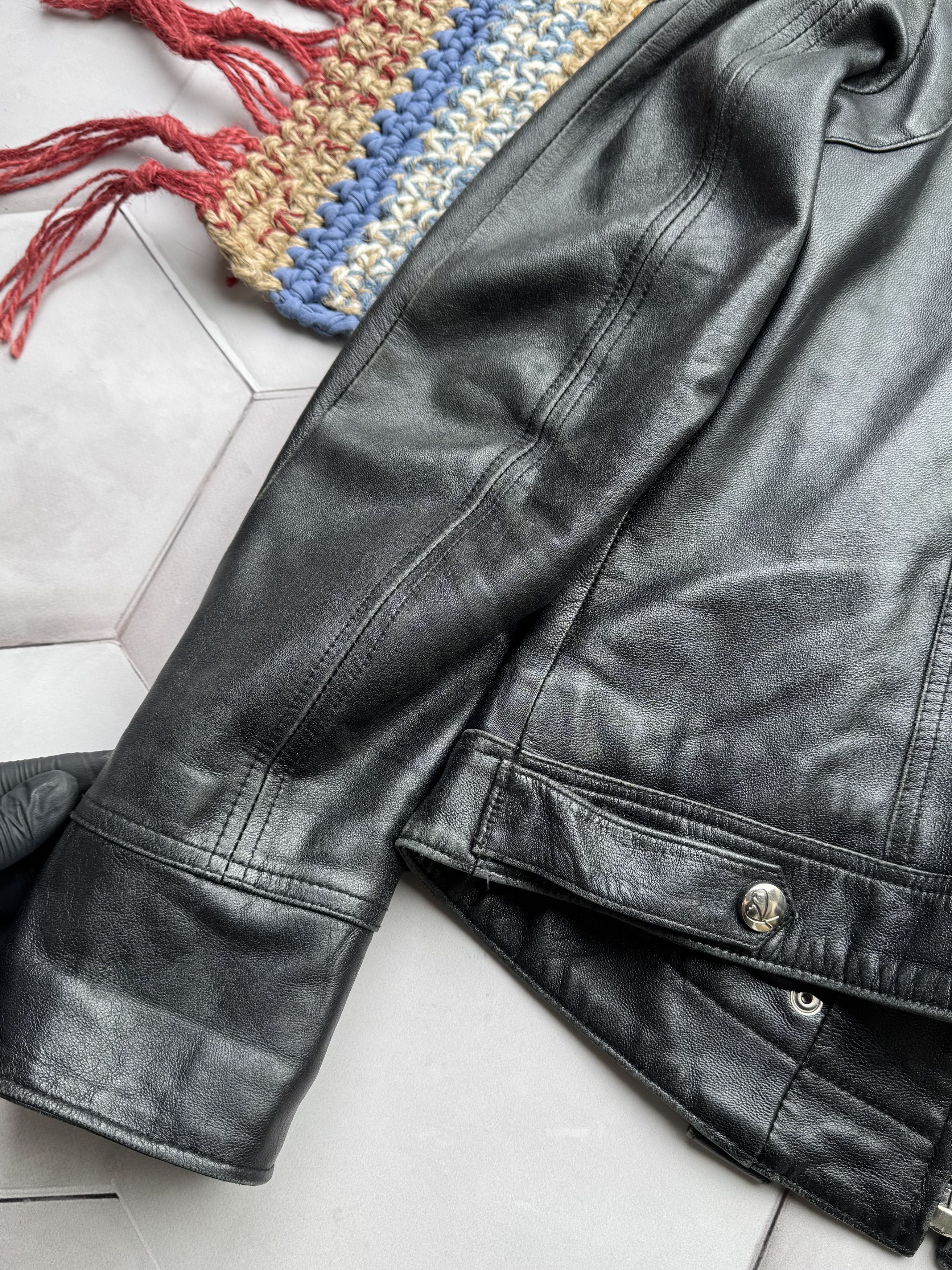 Vintage Vintage Cropped Leather Jacket Size M / US 6-8 / IT 42-44 - 10 Thumbnail