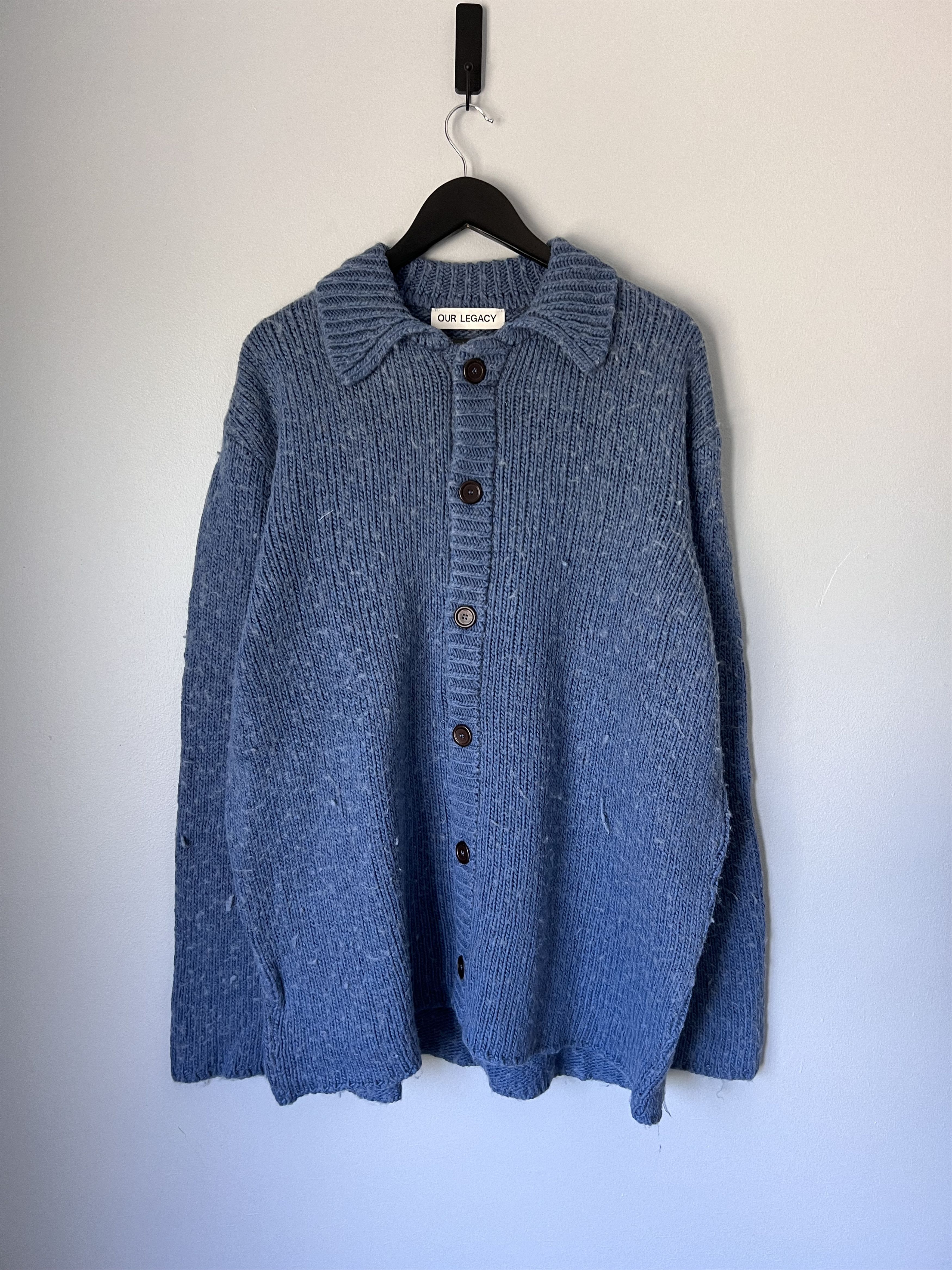 Pre-owned Our Legacy Big Cardigan In Blue