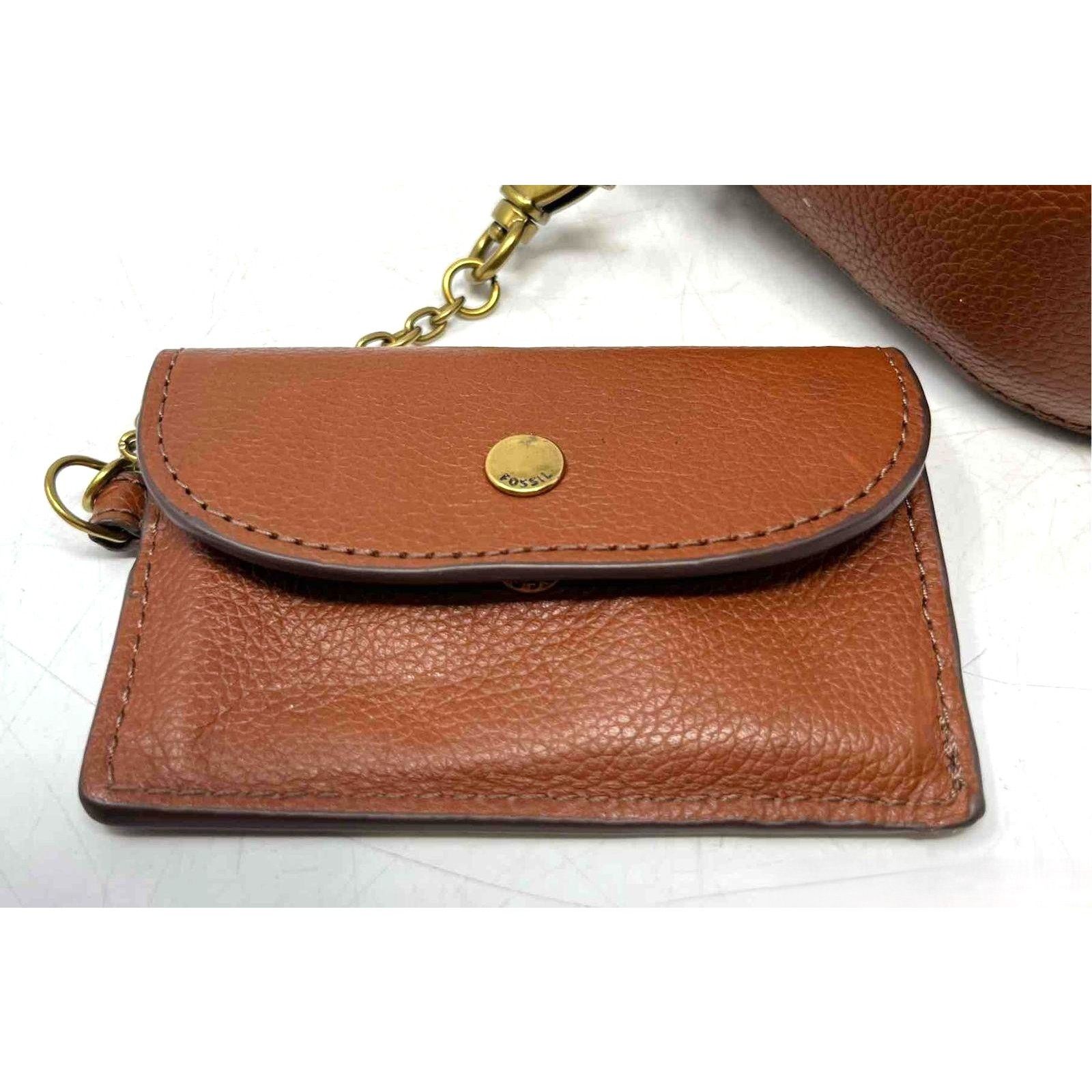 Fossil Fossil Emery Genuine Leather Micro Crossbody Bag Wallet Set Size ONE SIZE - 11 Thumbnail