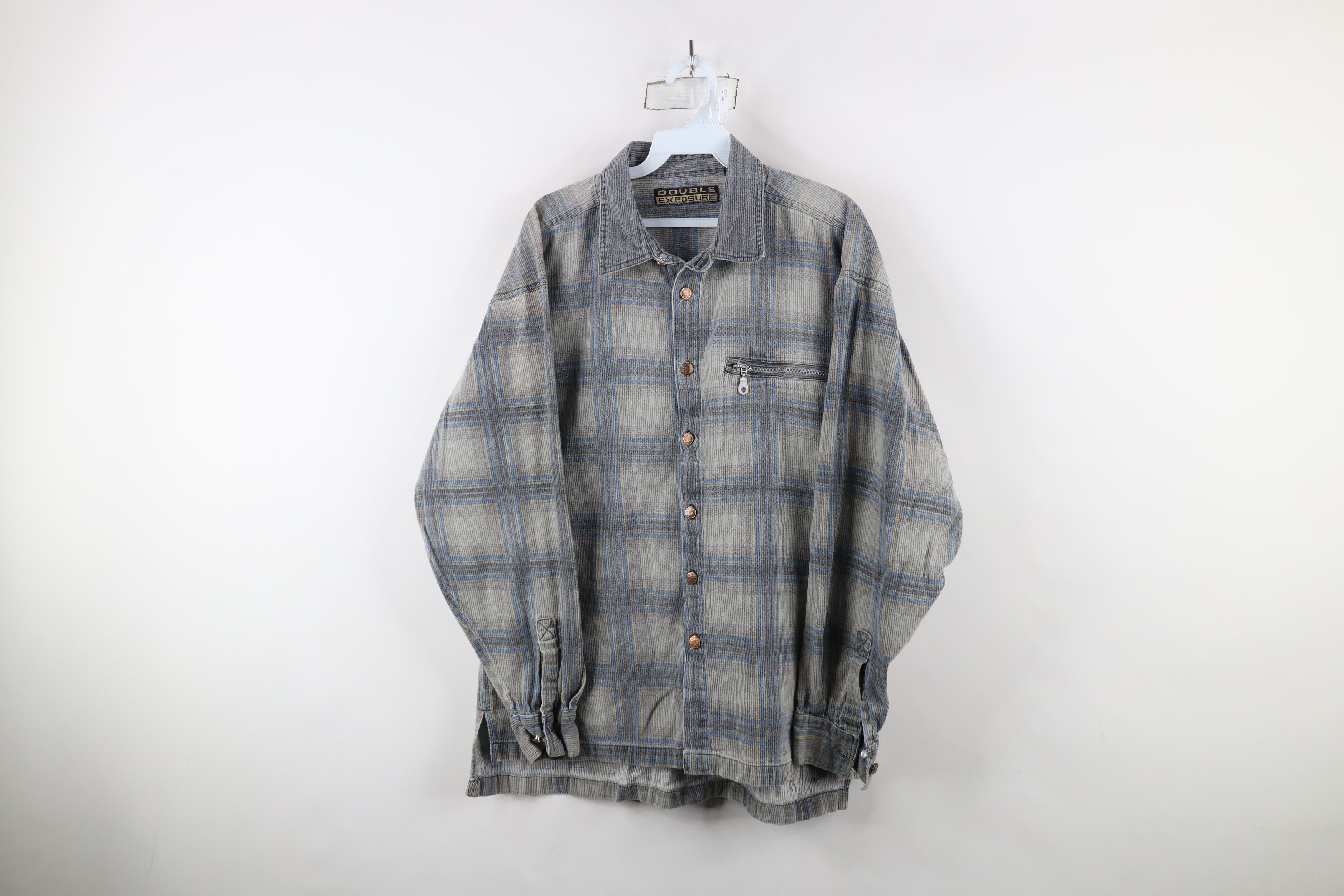Vintage Vintage 90s Streetwear Collared Button Shirt Plaid Cotton Size US XL / EU 56 / 4 - 1 Thumbnail