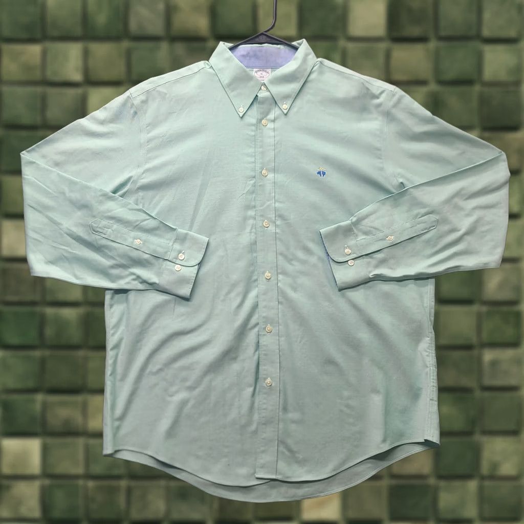 Brooks Brothers Brooks Brothers Shirt Mens XL Regent Fit Long Sleeve Button-Up Collared Casual Dress 1818 Classic Size US XL / EU 56 / 4 - 1 Thumbnail