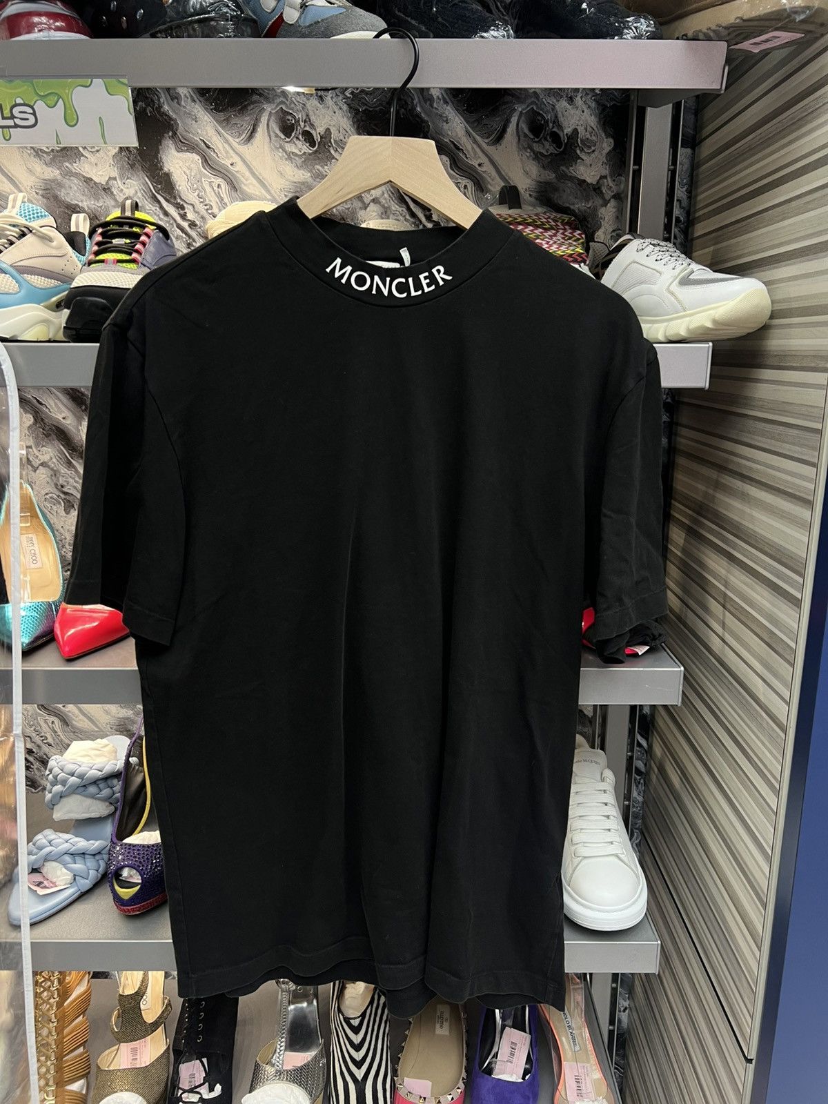 Moncler Moncler Black T-Shirt Size US L / EU 52-54 / 3 - 1 Thumbnail