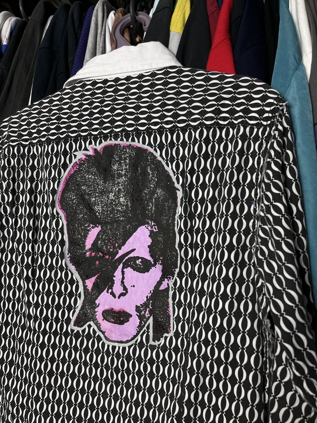 Vintage DAVID BOWIE BEADS HANDMADE ARCHIVE OVERPRINTED SHIRT - 1337 Size US L / EU 52-54 / 3 - 5 Thumbnail