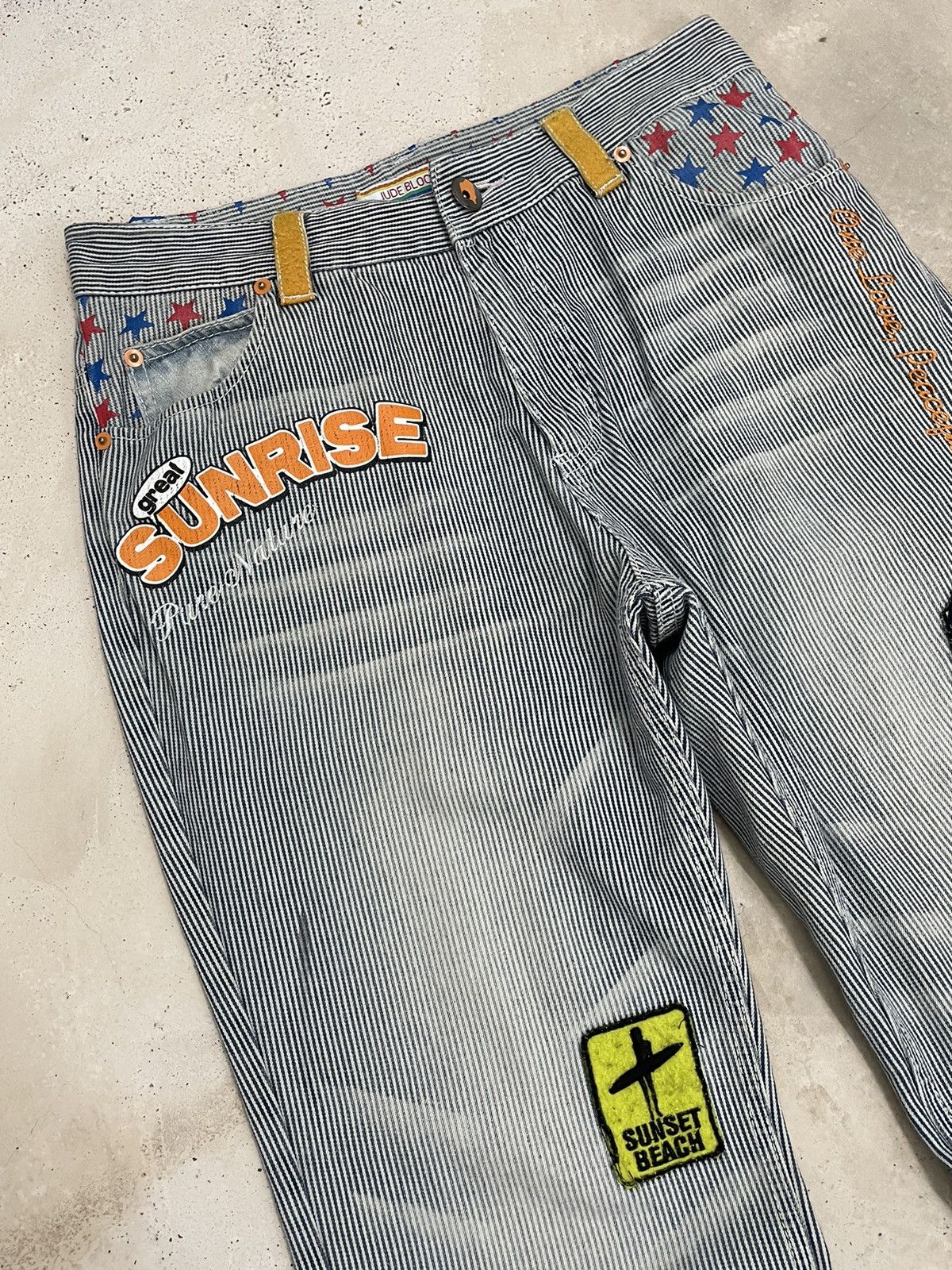 Hysteric Glamour × Japanese Brand Jude Bloom Surf Patch Clone Devgru Y2K Style Distressed Size US 30 / EU 46 - 3 Thumbnail