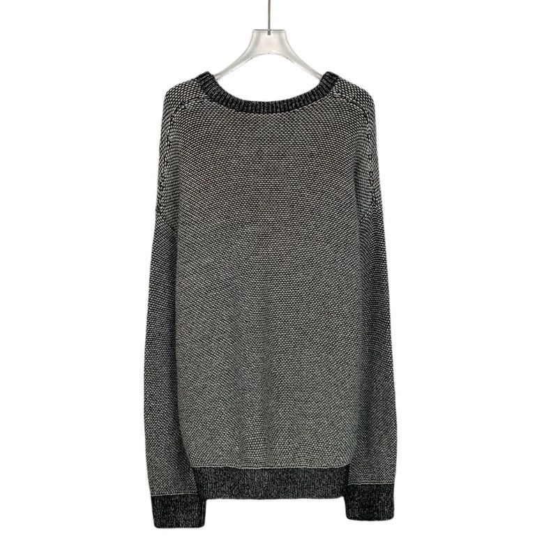 Loewe Loewe Dark grey logo embroidered alpaca wool round neck lo Size M / US 6-8 / IT 42-44 - 2 Thumbnail