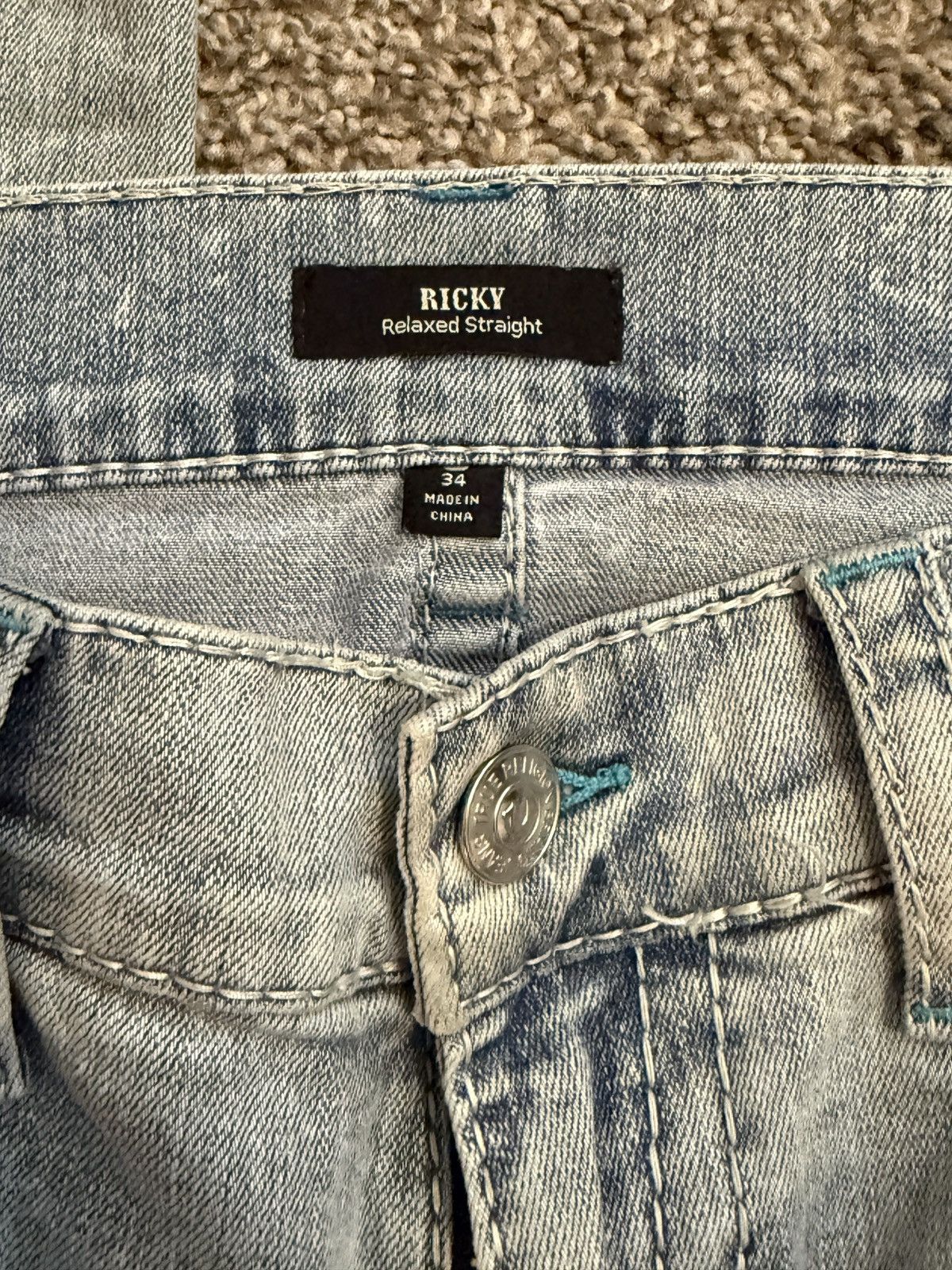 True Religion True Religion ‘Ricky’ Jeans Size US 34 / EU 50 - 3 Thumbnail