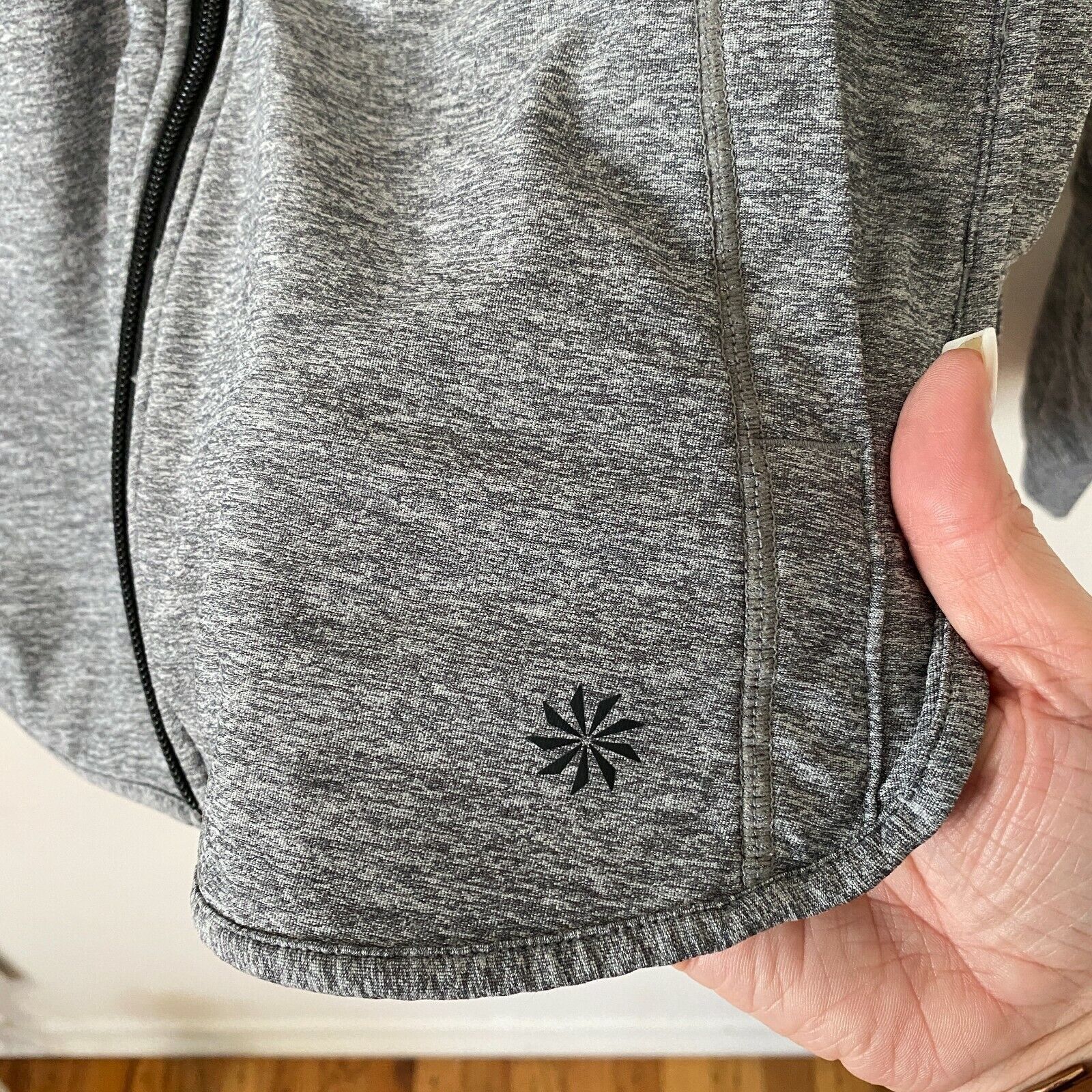 Athleta Athleta Med Gray Baja UPF 50+ Hooded Zip Jacket Pockets XXS Size XXS / US 00 / IT 34 - 8 Thumbnail