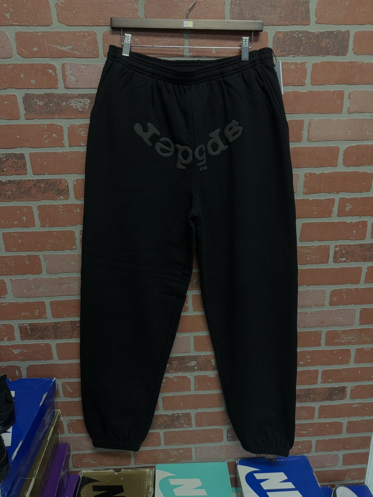 Sp5der Sp5der Worldwide Sweatpants Size XL Black (2025) (NEW) Size US 34 / EU 50 - 1 Thumbnail
