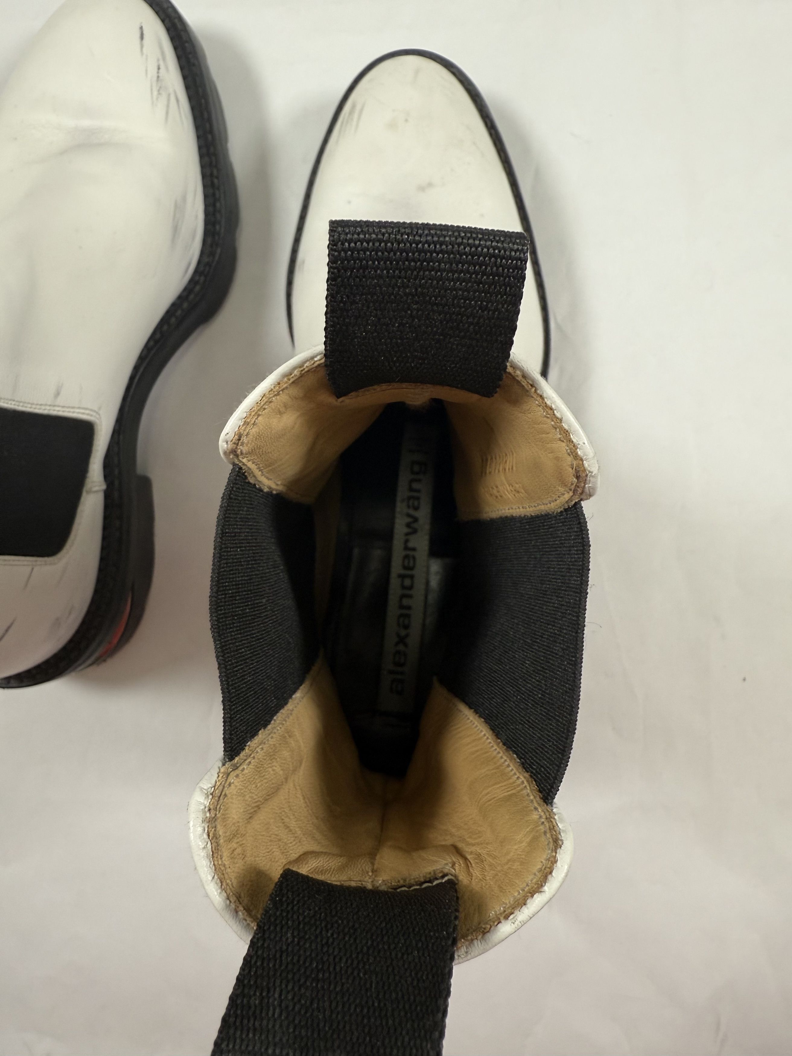 Alexander Wang Alexander Wang Andy Chelsea Boots - White Leather Size US 6 / IT 36 - 9 Thumbnail