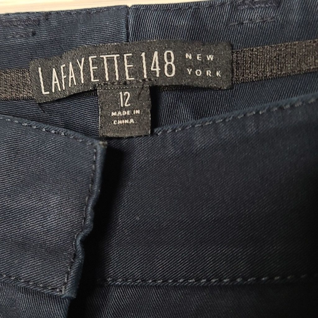 Lafayette 148 Lafayette 148 New York blue pants straight leg cuffed sz 12 Size 34" / US 12 / IT 48 - 4 Thumbnail