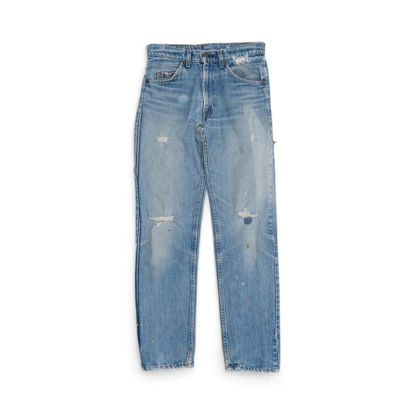 image of Levis Heavily Repaired Levi 501 'big E' - 1970's in Blue, Men's (Size 30)