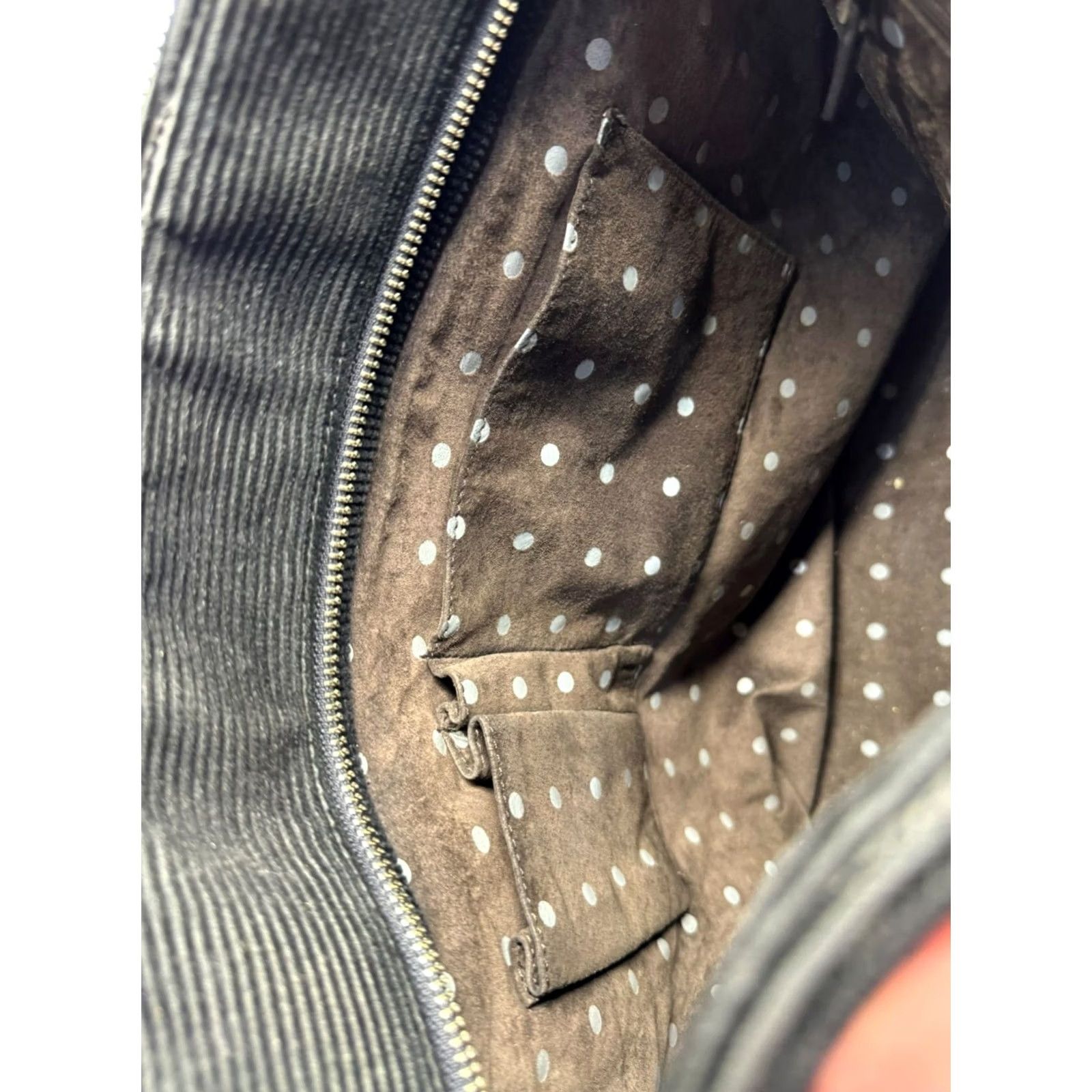 Vintage VINTAGE Kate Spade Corduroy Purse Shoulder Bag Women Black Corduroy Leather Accent, Kate Spade Purse, Pre-Owned Good, 5124 Size ONE SIZE - 4 Thumbnail