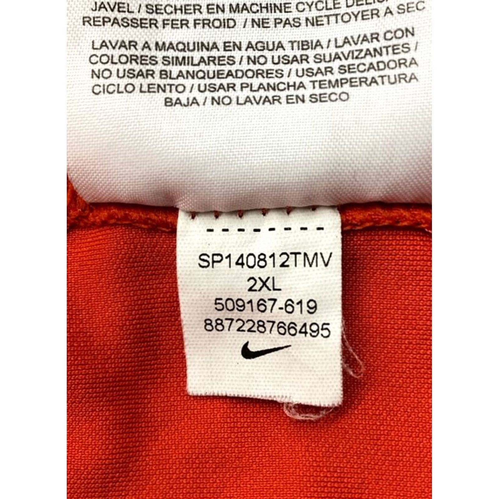 Nike Nike Golf Polo Shirt Tour Performance Dri-Fit Men's 2XL Short Sleeve Orange 5471 Size US XXL / EU 58 / 5 - 8 Thumbnail