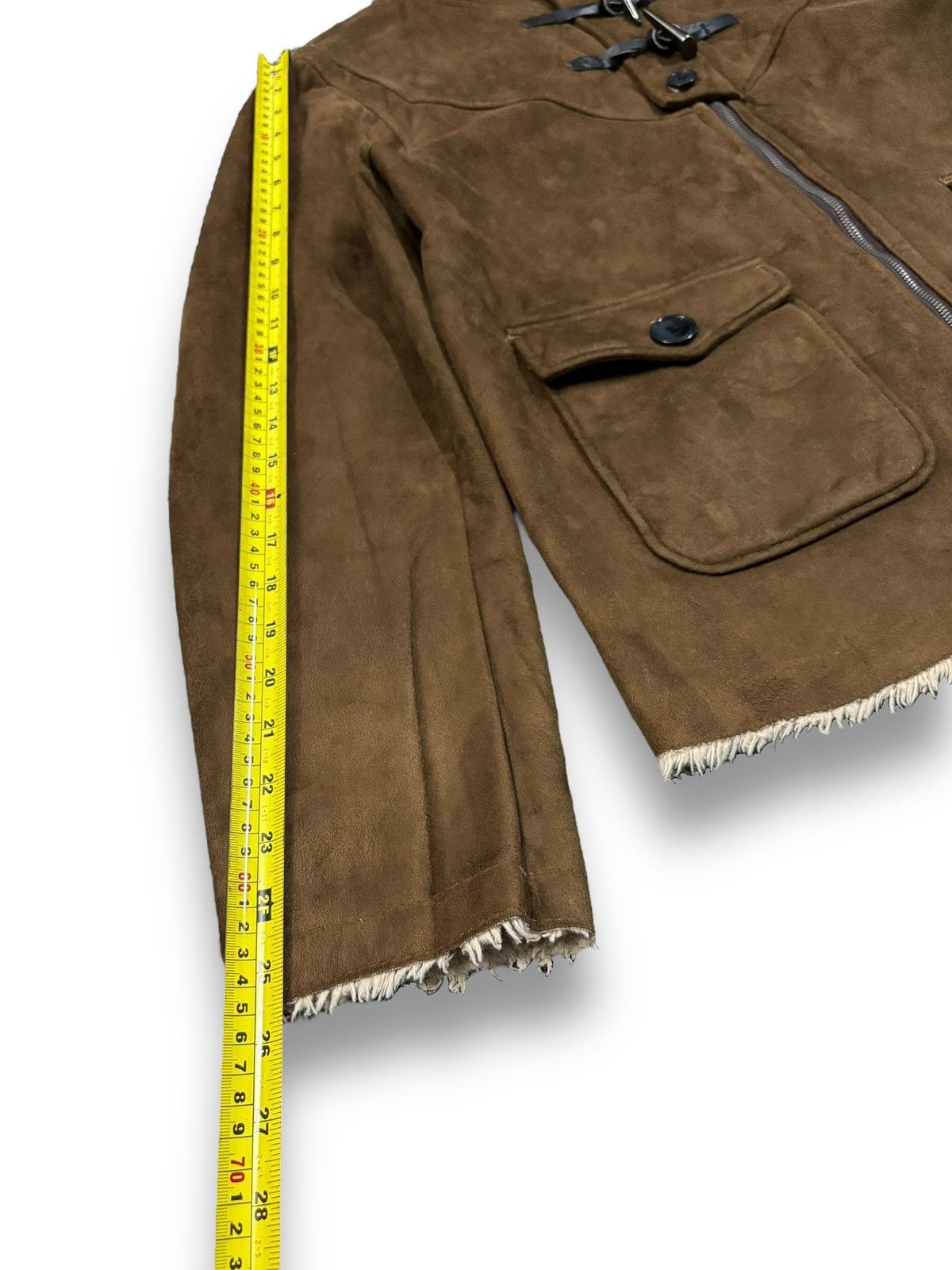 If Six Was Nine Semantic Design Faux Suede Raccoon Fur Hooded Punk Jacket Size US M / EU 48-50 / 2 - 13 Thumbnail