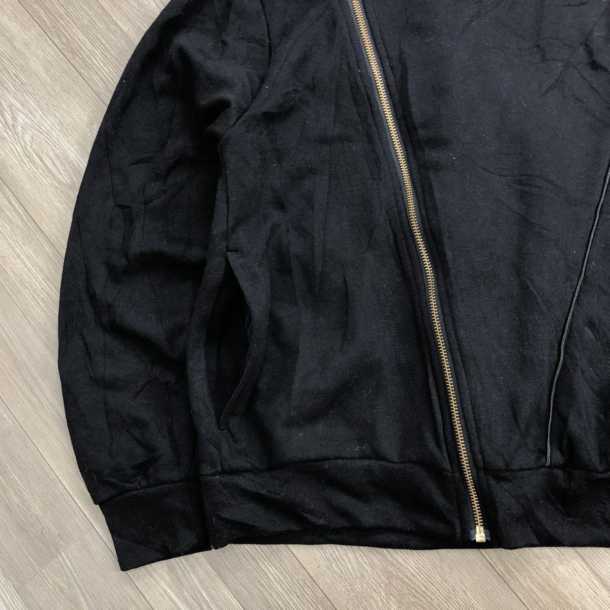 If Six Was Nine × Japanese Brand × Le Grande Bleu (L.G.B.) 2000s Autumn x Earth Asymmetrical Goa Lgb Style Zip Hoodie Size US M / EU 48-50 / 2 - 6 Thumbnail