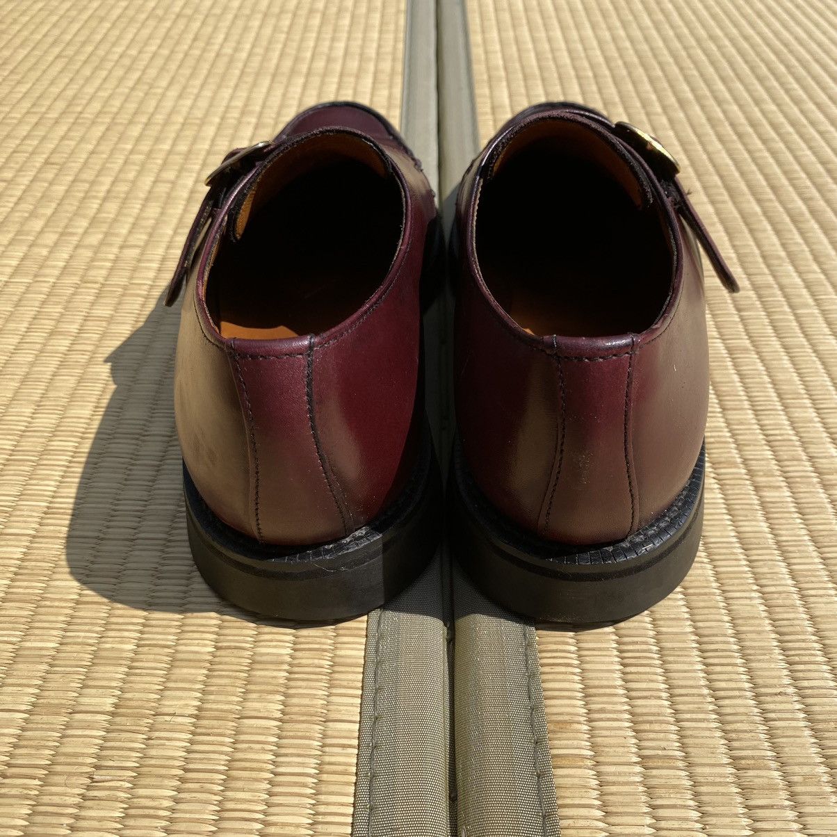 Vintage Vtg ET Wright Oxblood Leather Buckle Loafers Made in ENGLAND Size US 9 / EU 42 - 4 Thumbnail