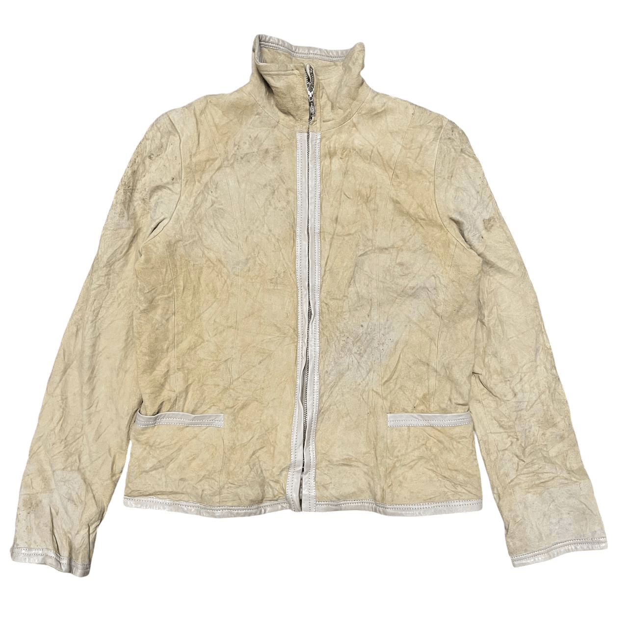 Balmain Vintage Balmain Paris Goat Suede Leather Jacket Size S / US 4 / IT 40 - 1 Thumbnail