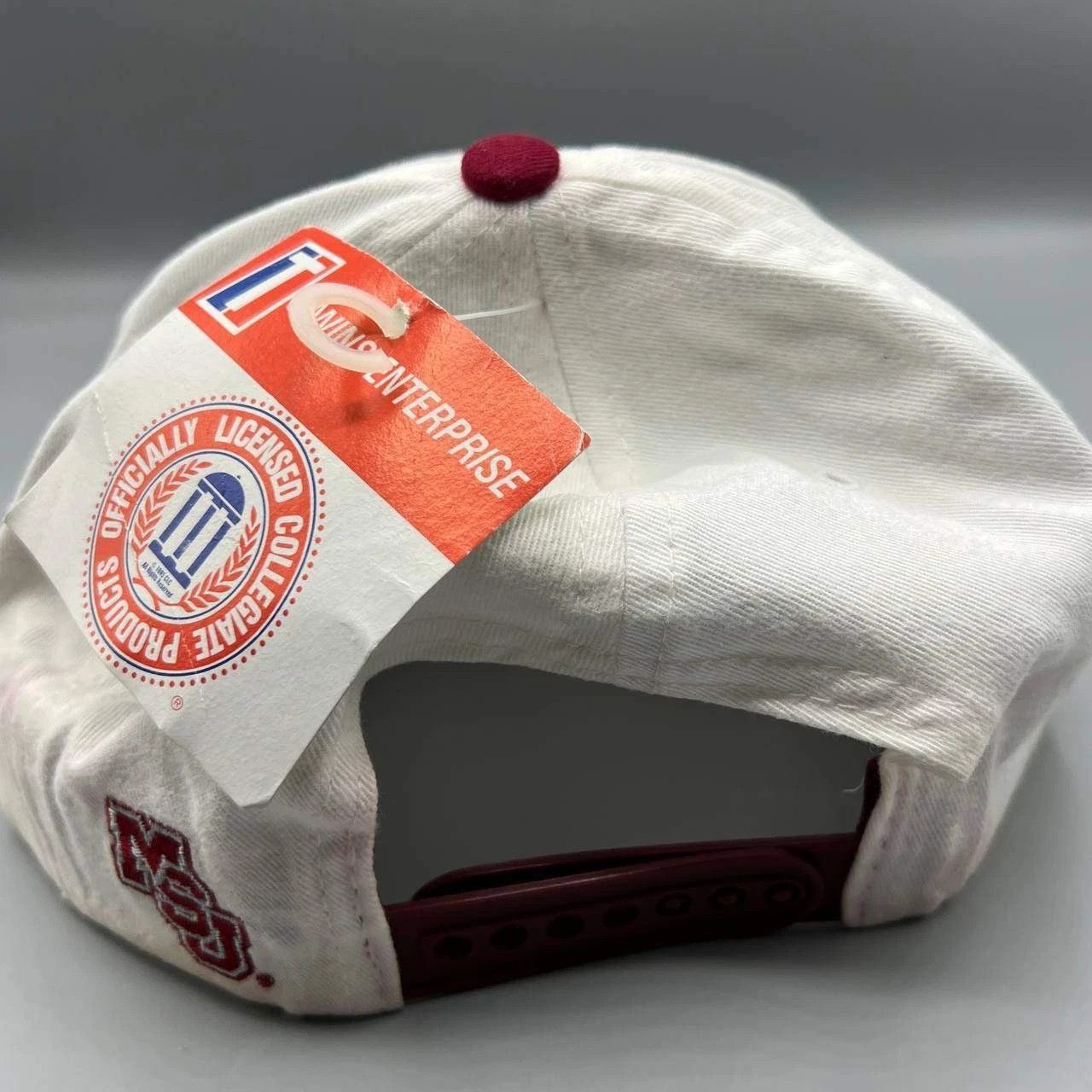 Twins Enterprise Inc. Mississippi State Bulldogs Hat Men White Snap Back Cap New Size ONE SIZE - 3 Thumbnail