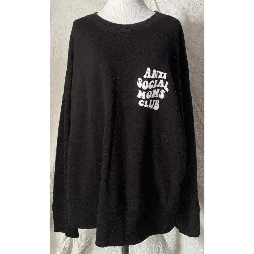 Vintage Anti-Social Mom’s Club, Custom, Crewneck Sweatshirt, XL/2XL Size XXL / US 16-18 / IT 52-54 - 5 Thumbnail