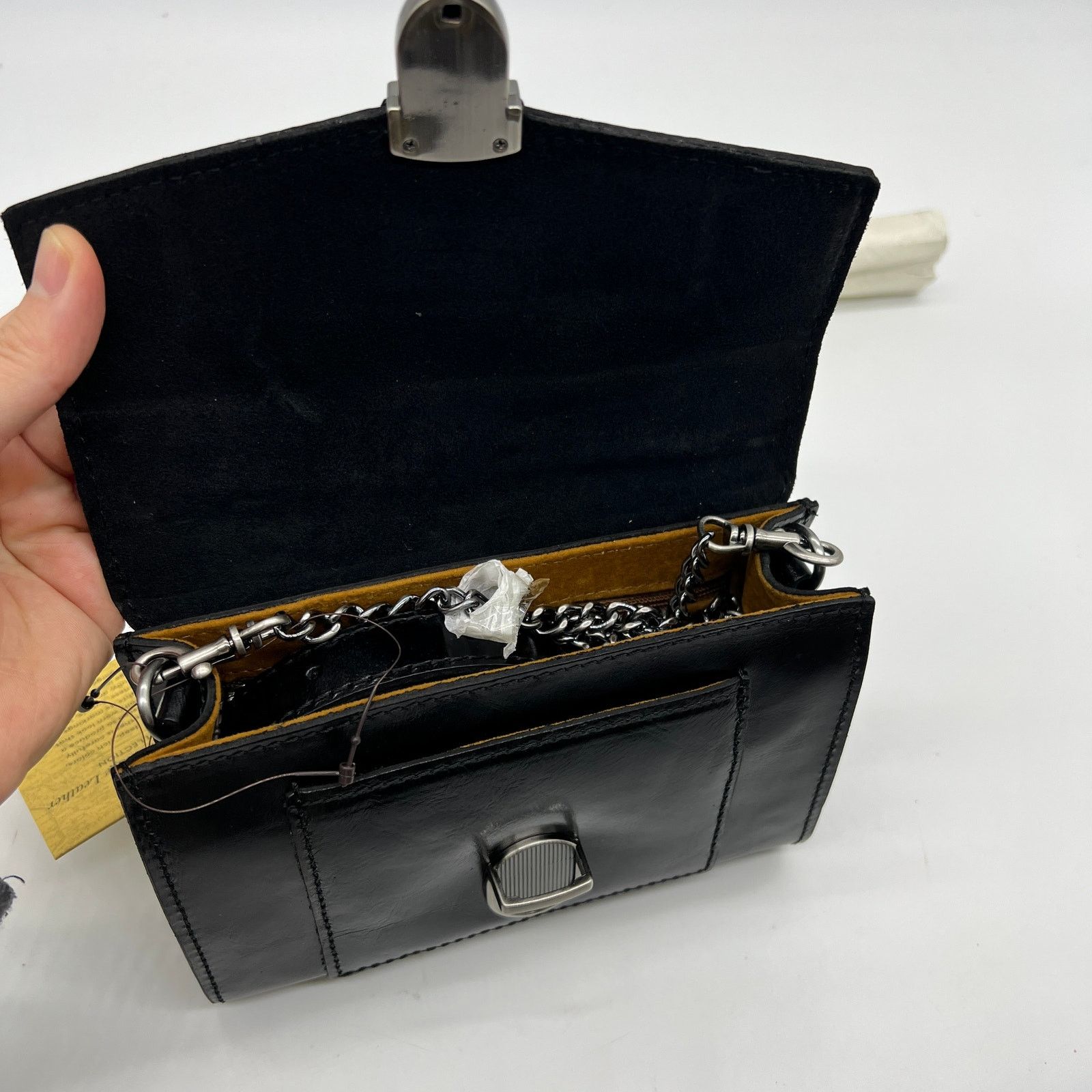 Patricia Nash Patricia Nash Leather Bishop Belt Bag with Chain Str Size ONE SIZE - 13 Thumbnail