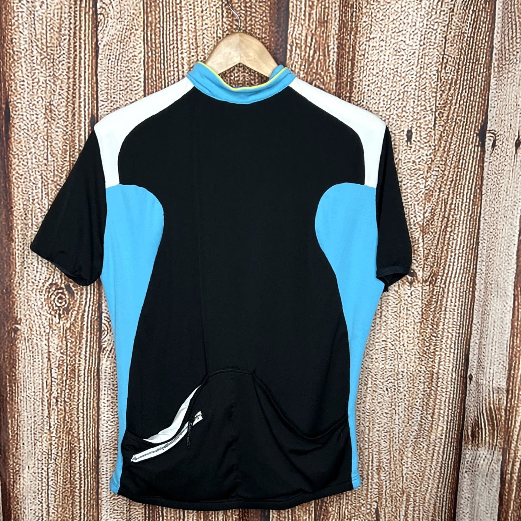 Vintage VINTAGE Castelli 1/4 Zip Black Cycling Jersey Short Sleeve 3 Pocket Large Biking Top Size L / US 10 / IT 46 - 3 Thumbnail