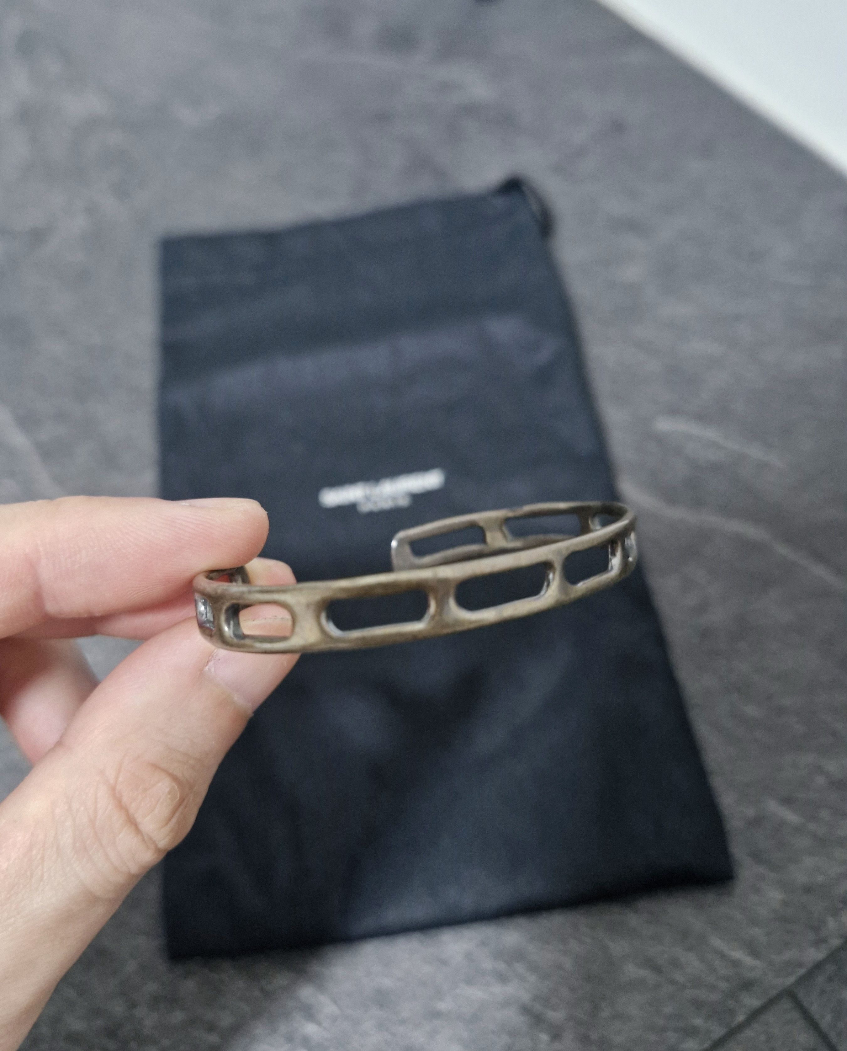 Saint Laurent Paris AW13 Silver Cuff Size ONE SIZE - 2 Thumbnail