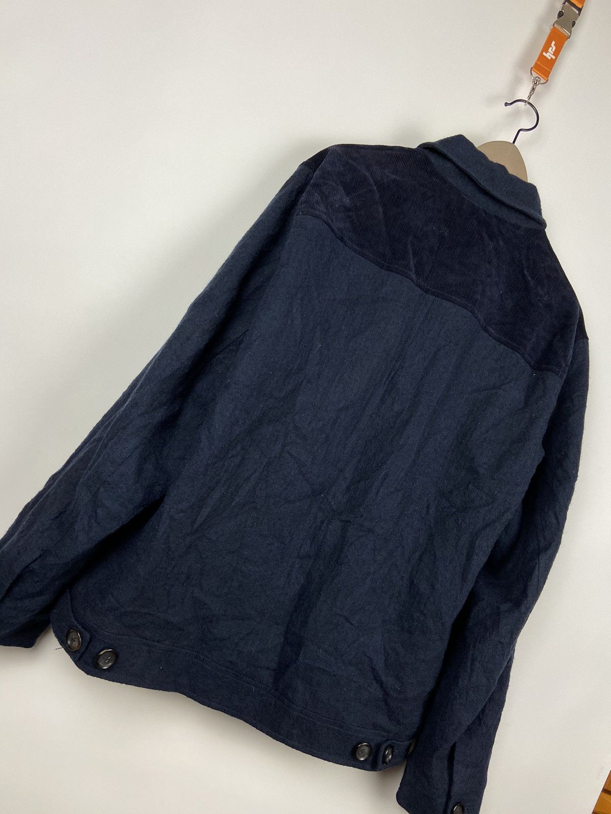 Designer × Oliver Spencer Oliver Spencer Corduroy/Wool Zip Up Jacket Blue Men Size US S / EU 44-46 / 1 - 20 Thumbnail