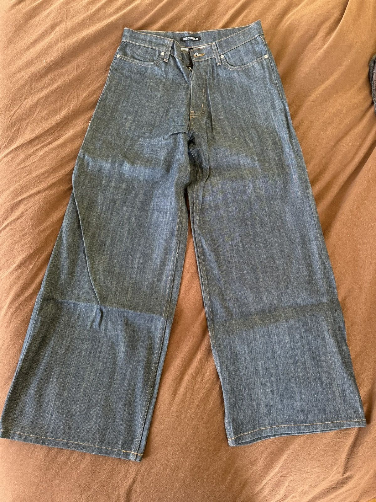 basketcase gallery Discont’d Selvedge Baggy Denim Indigo Sz 30x32 Size US 30 / EU 46 - 2 Thumbnail
