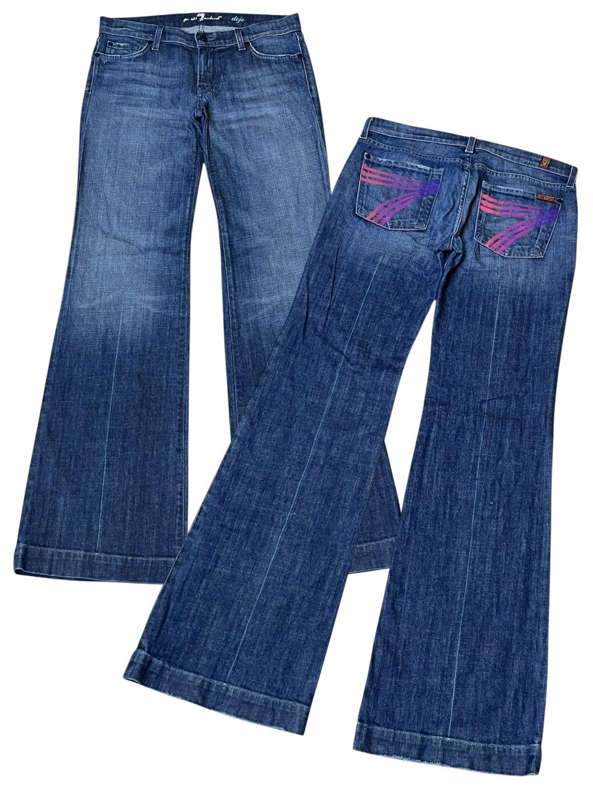 7 For All Mankind 🔥SUPER FLARED🔥7 FOR ALL MANKIND made in usa flared jeans Size US 32 / EU 48 - 1 Thumbnail