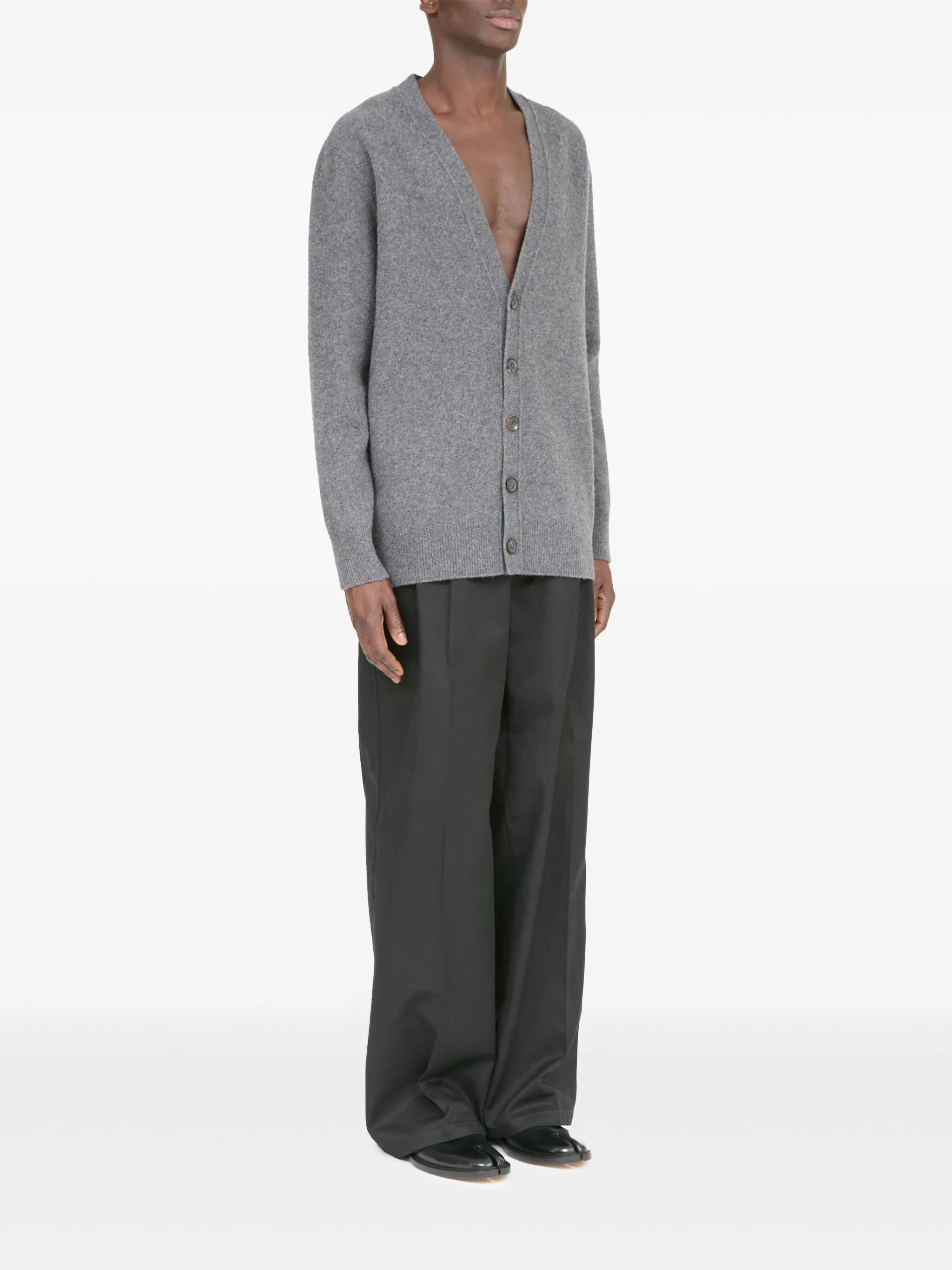 Maison Margiela o1loc1c1125 Wool Cardigan in Grey Size US M / EU 48-50 / 2 - 3 Thumbnail