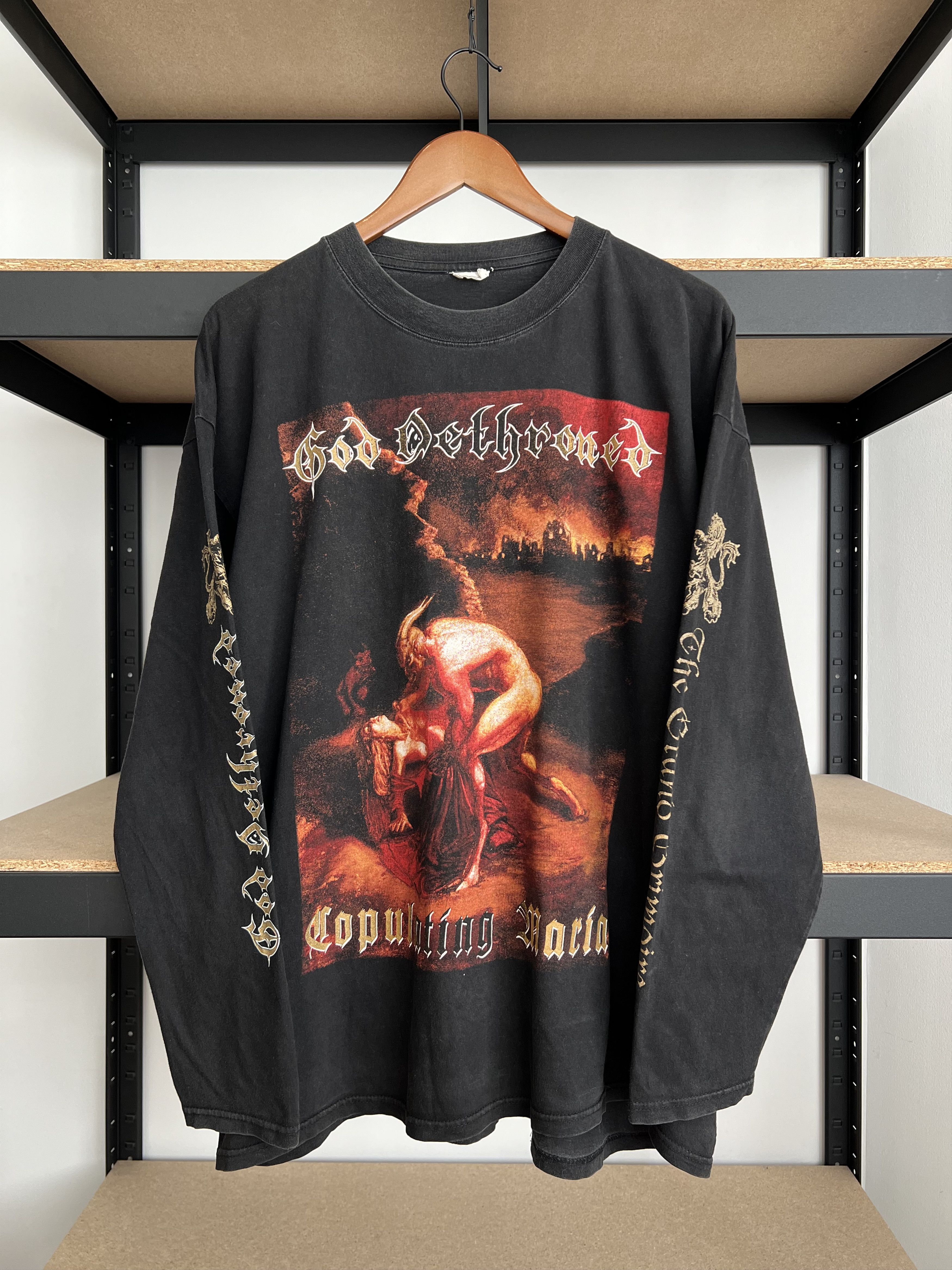 Band Tees Vintage 90s God Dethroned The Grand Grimoire Long Sleeve Size US XL / EU 56 / 4 - 1 Thumbnail