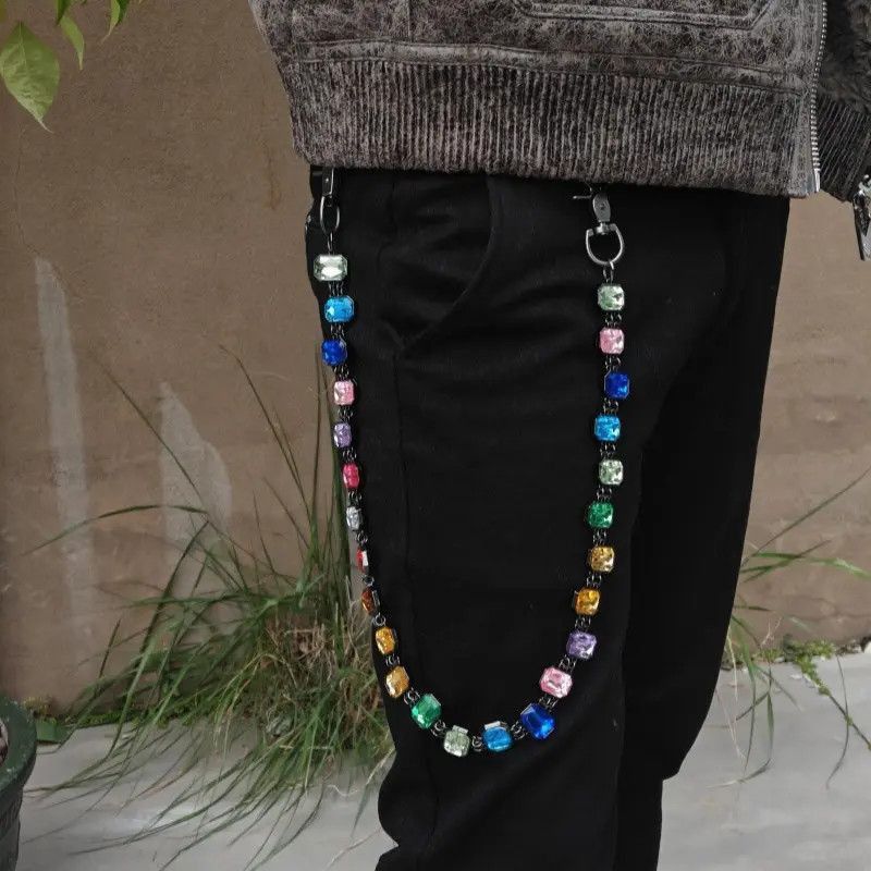 Jewelry Multicolor Waist Wallet Chain Size ONE SIZE - 6 Thumbnail