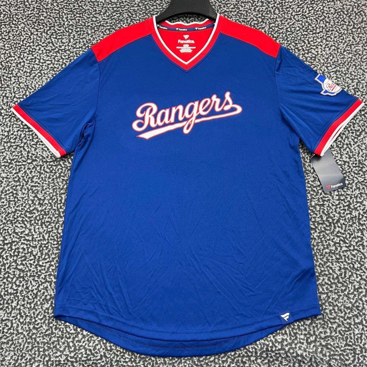 Other Texas Rangers Shirt Men Blue Red Short Sleeve V-Neck New L Size US L / EU 52-54 / 3 - 1 Thumbnail